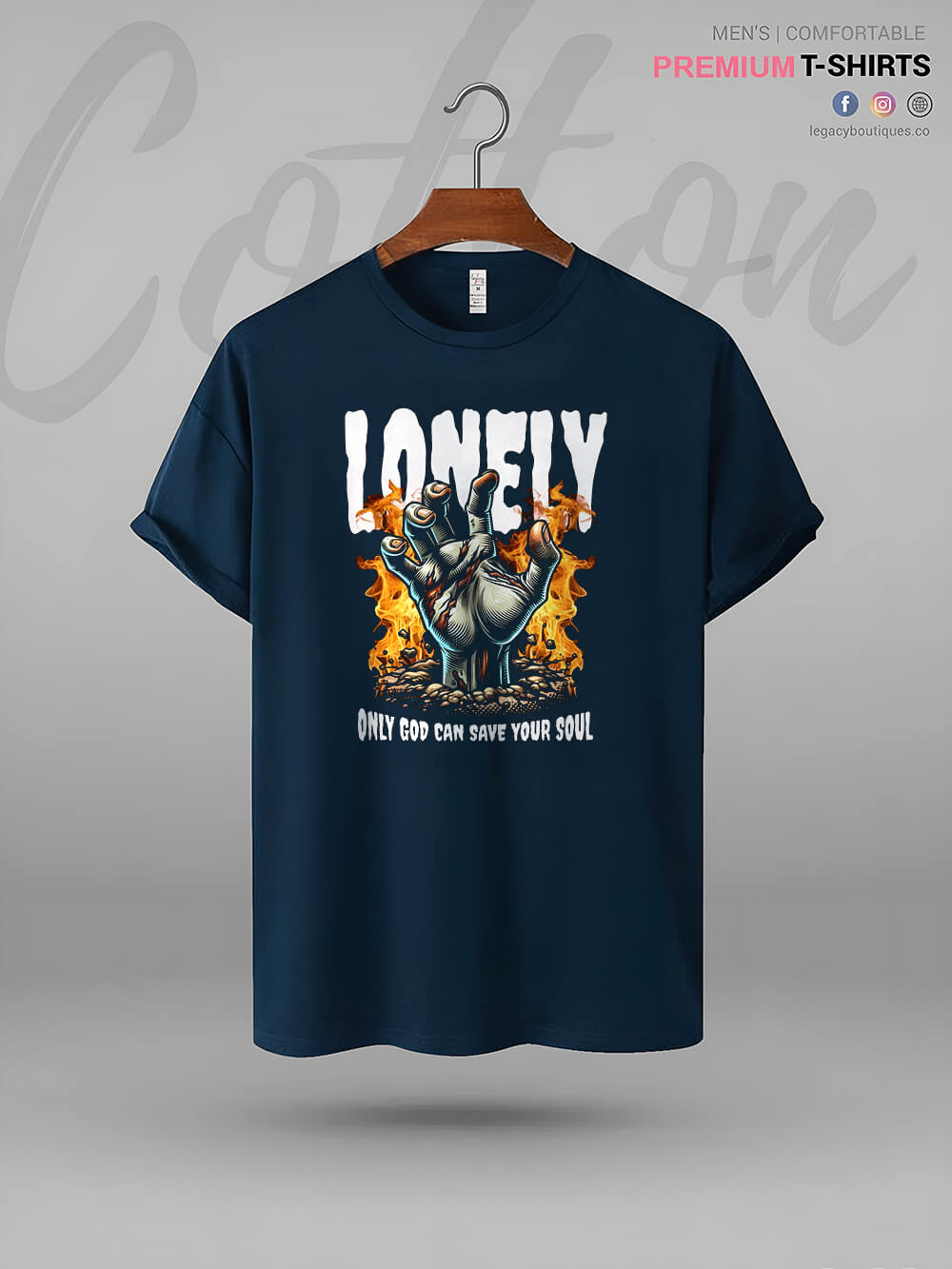 Lonely Only God Can Save Your Soul High Quality Men&