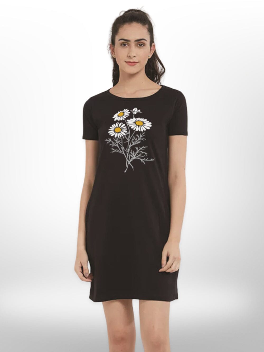Long T-shirt Flower Printed For Women&
