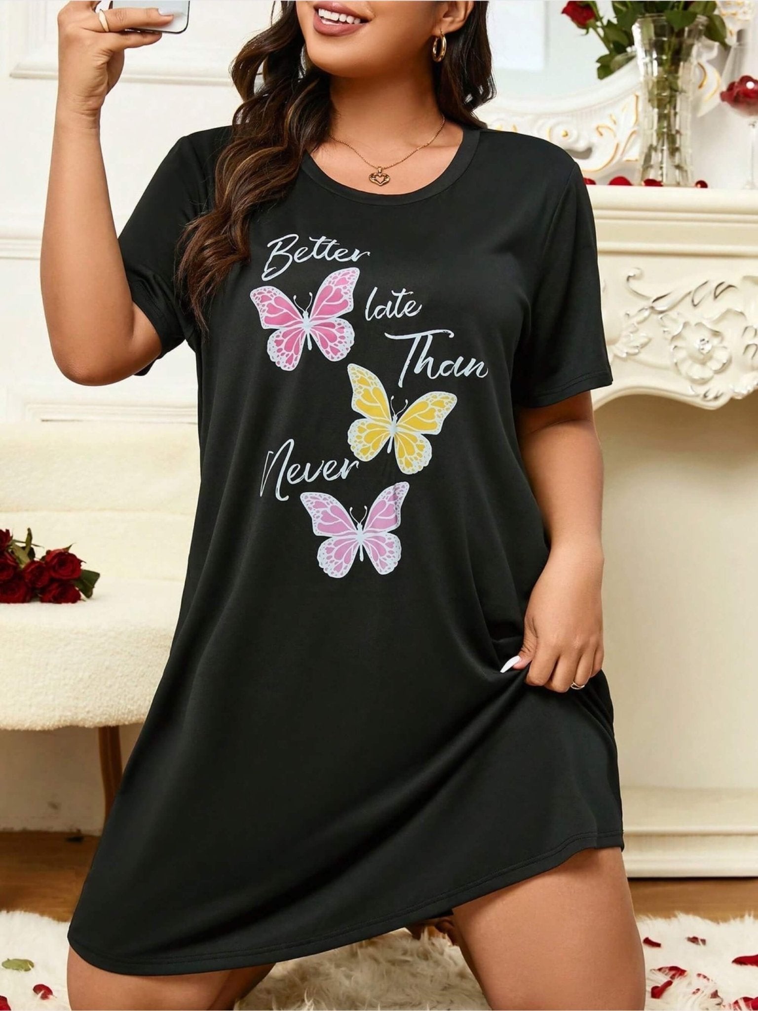 Long tshirt price in bd Better Late Than Never Printed Legacy Boutiques Legacy Boutiques