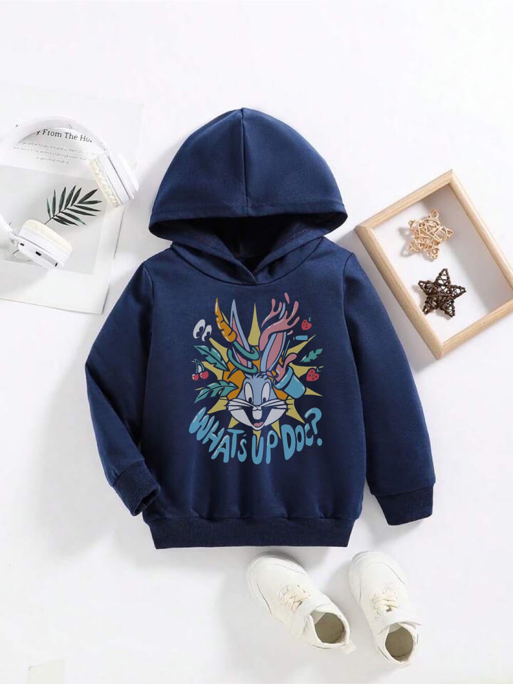 Looney Tunes Cartoon Bunny Whats Up Doc Printed Baby Boy And Girl Casual Cotton Hoodie Legacy Boutiques Bangladesh Legacy Boutiques Legacy Boutiques