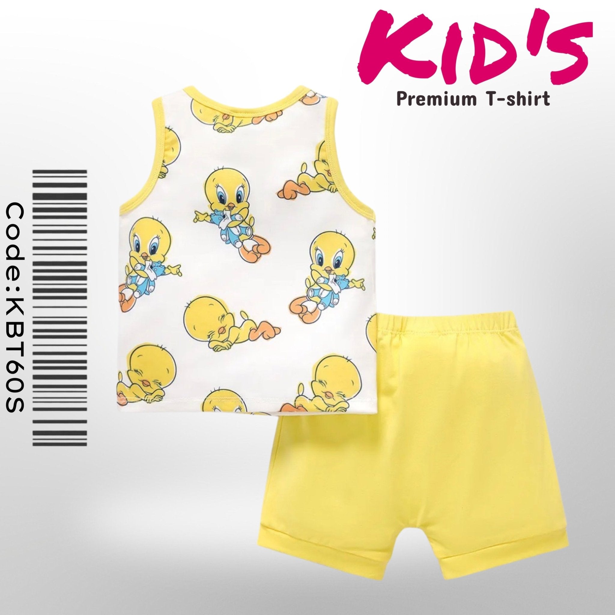 Looney Tunes Kids 2pcs Allover Cartoon Print Naia Tank Top and Cotton Shorts Set Legacy Boutiques Legacy Boutiques