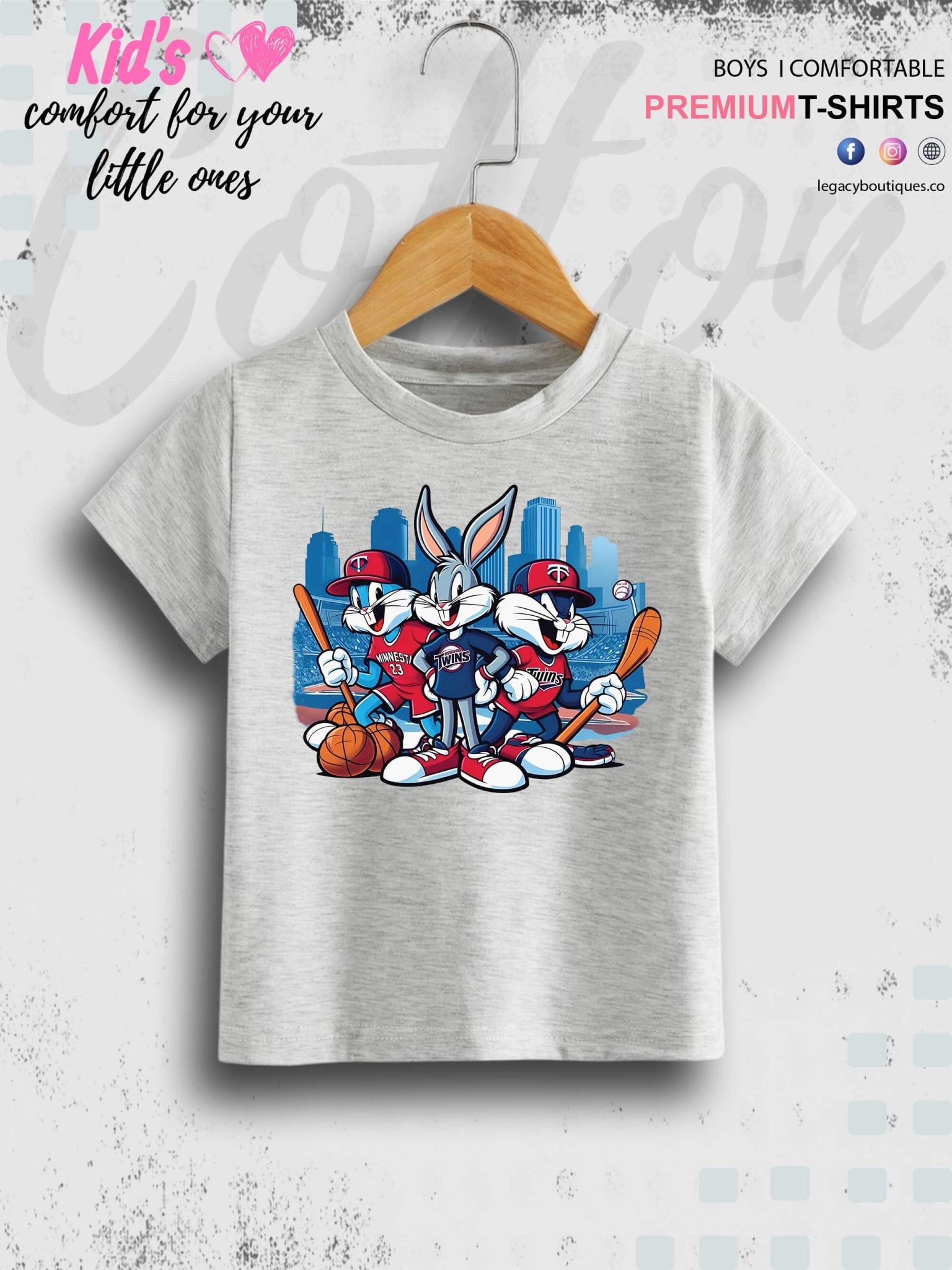 Looney Tunes Mini Bugs Bunny Cartoon Printed Casual T-Shirt For Baby Girls In Lowest Price Only In Dhaka Legacy Boutiques Legacy Boutiques