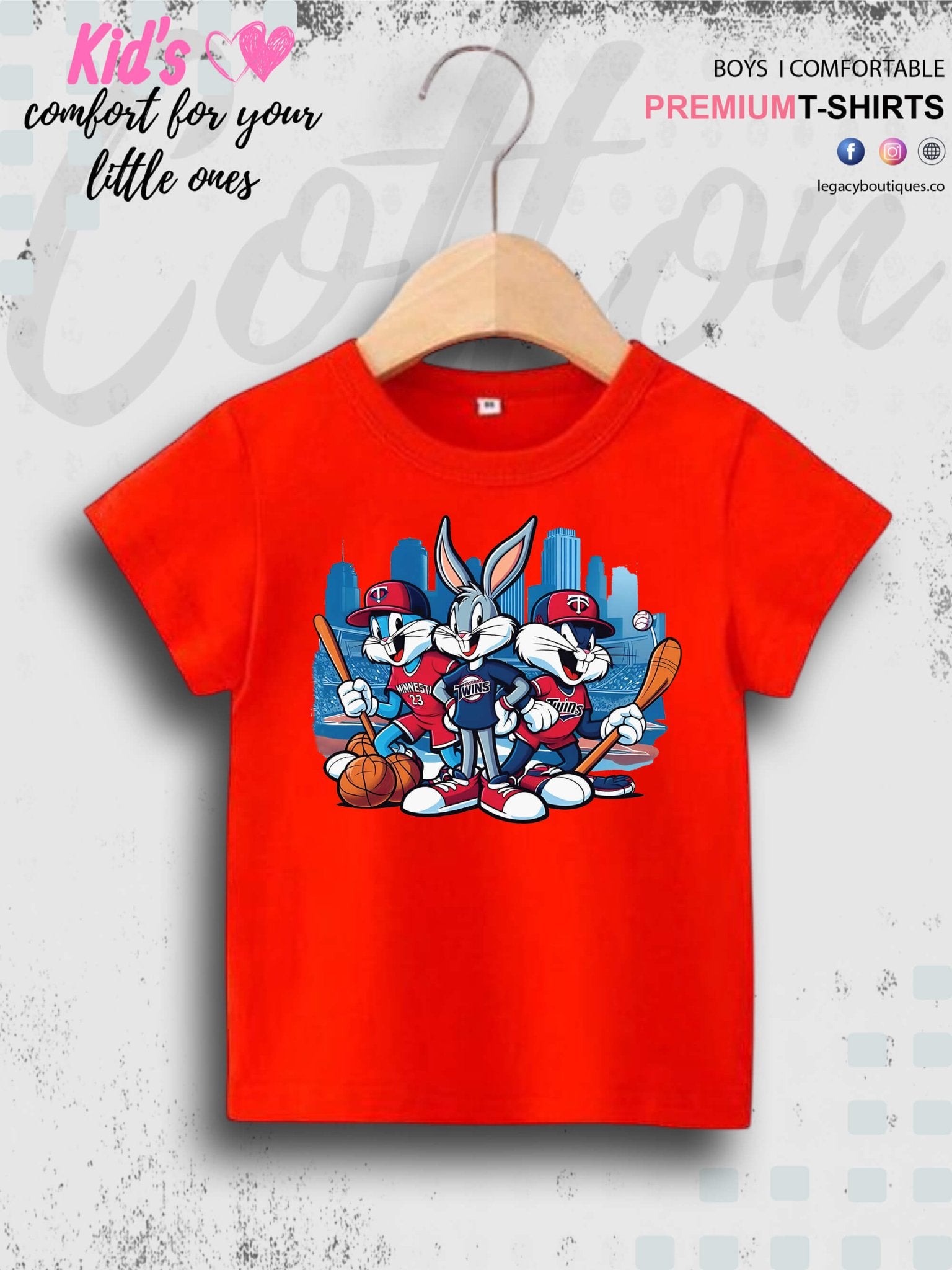 Looney Tunes Mini Bugs Bunny Cartoon Printed Casual T-Shirt For Baby Girls In Lowest Price Only In Dhaka Legacy Boutiques Legacy Boutiques