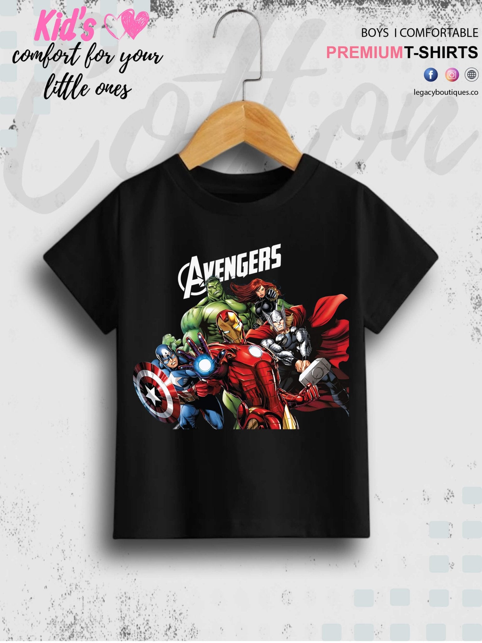 Marvel Avengers Kids Casual Baby Boys Summer Time T-Shirt In Lowest Price Only In BD Legacy Boutiques Legacy Boutiques