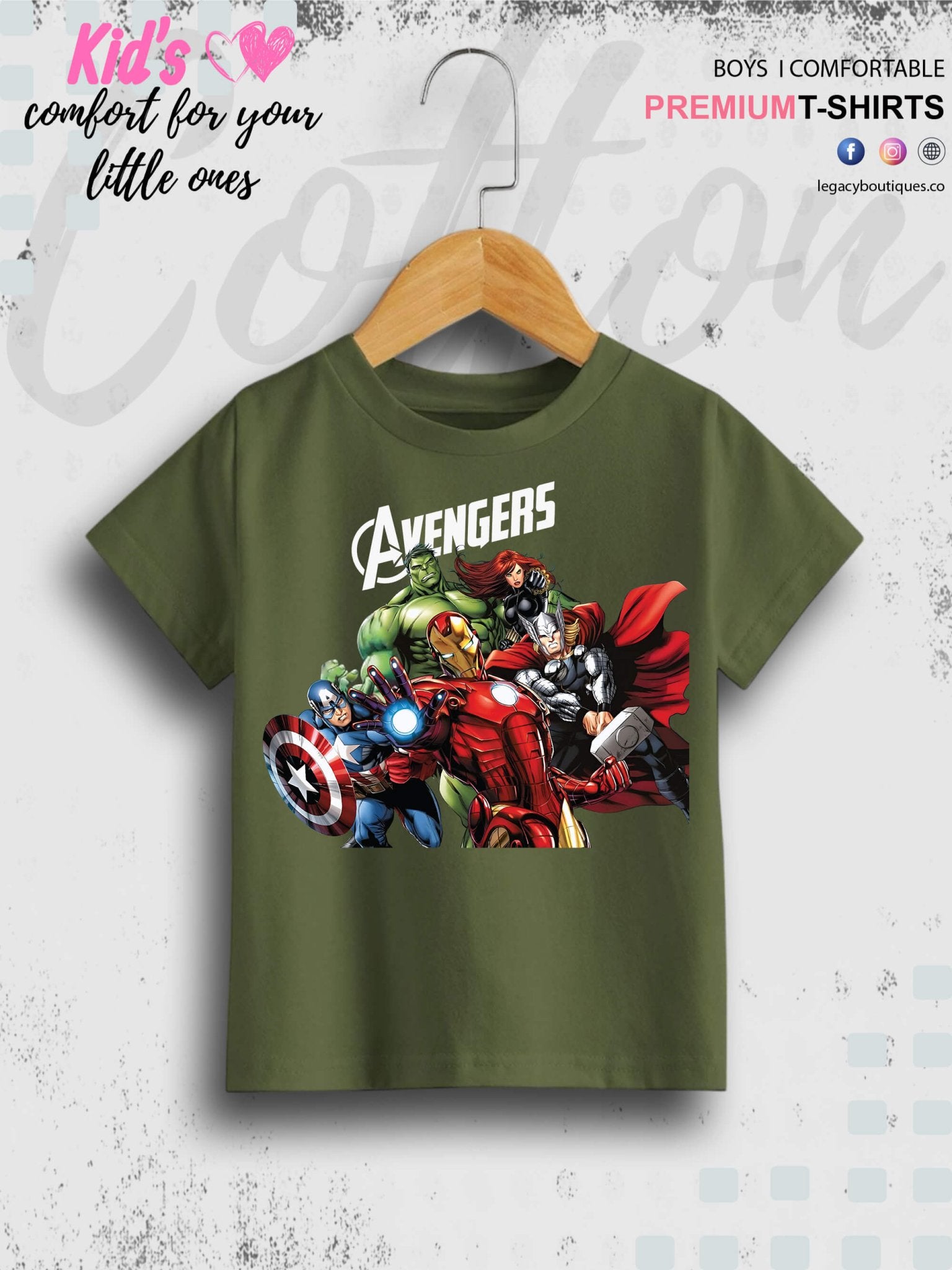 Marvel Avengers Kids Casual Baby Boys Summer Time T-Shirt In Lowest Price Only In BD Legacy Boutiques Legacy Boutiques