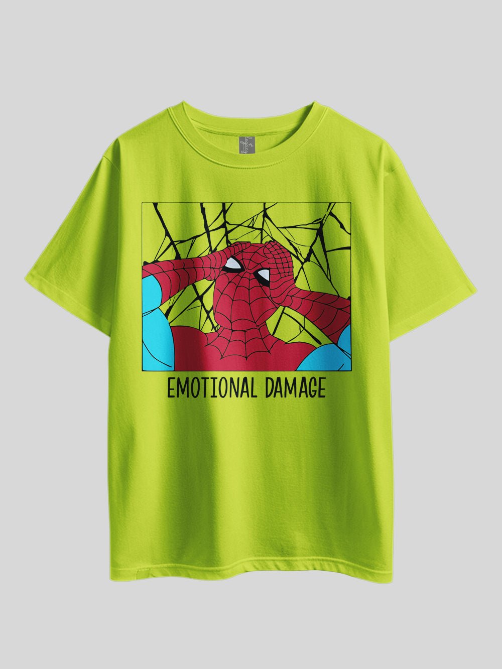 "Marvel Spider - Emotional Damage" Graphic Printed Drop Shoulder T-shirt Legacy Boutiques Bangladesh Legacy Boutiques Legacy Boutiques