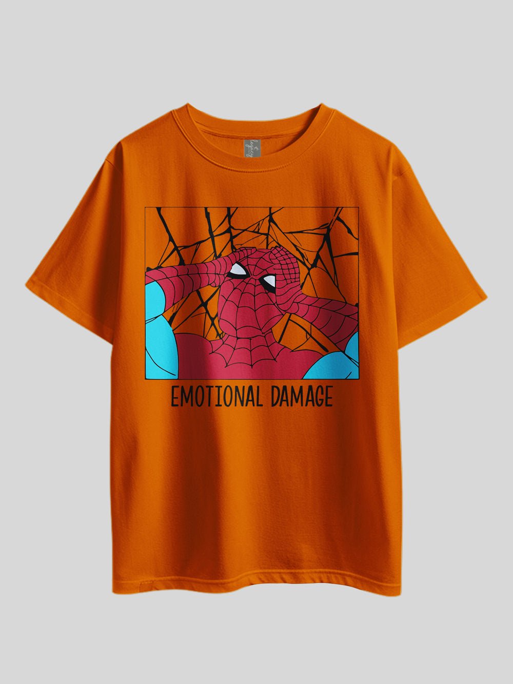 "Marvel Spider - Emotional Damage" Graphic Printed Drop Shoulder T-shirt Legacy Boutiques Bangladesh Legacy Boutiques Legacy Boutiques