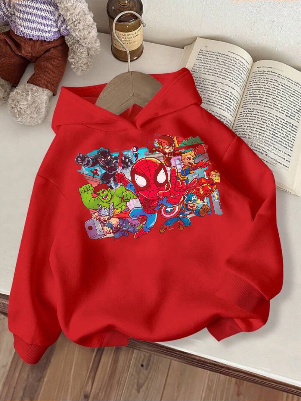 Marvel Team Characters Printed Casual Hoodie For Baby Boys Girls Legacy Boutiques Dhaka Legacy Boutiques Legacy Boutiques
