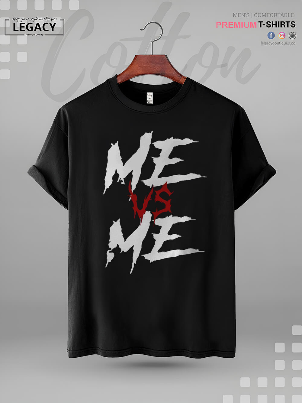 Me VS Me Printed Mens Tshirt In Lowest Price In Dhaka Legacy Boutiques Legacy Boutiques