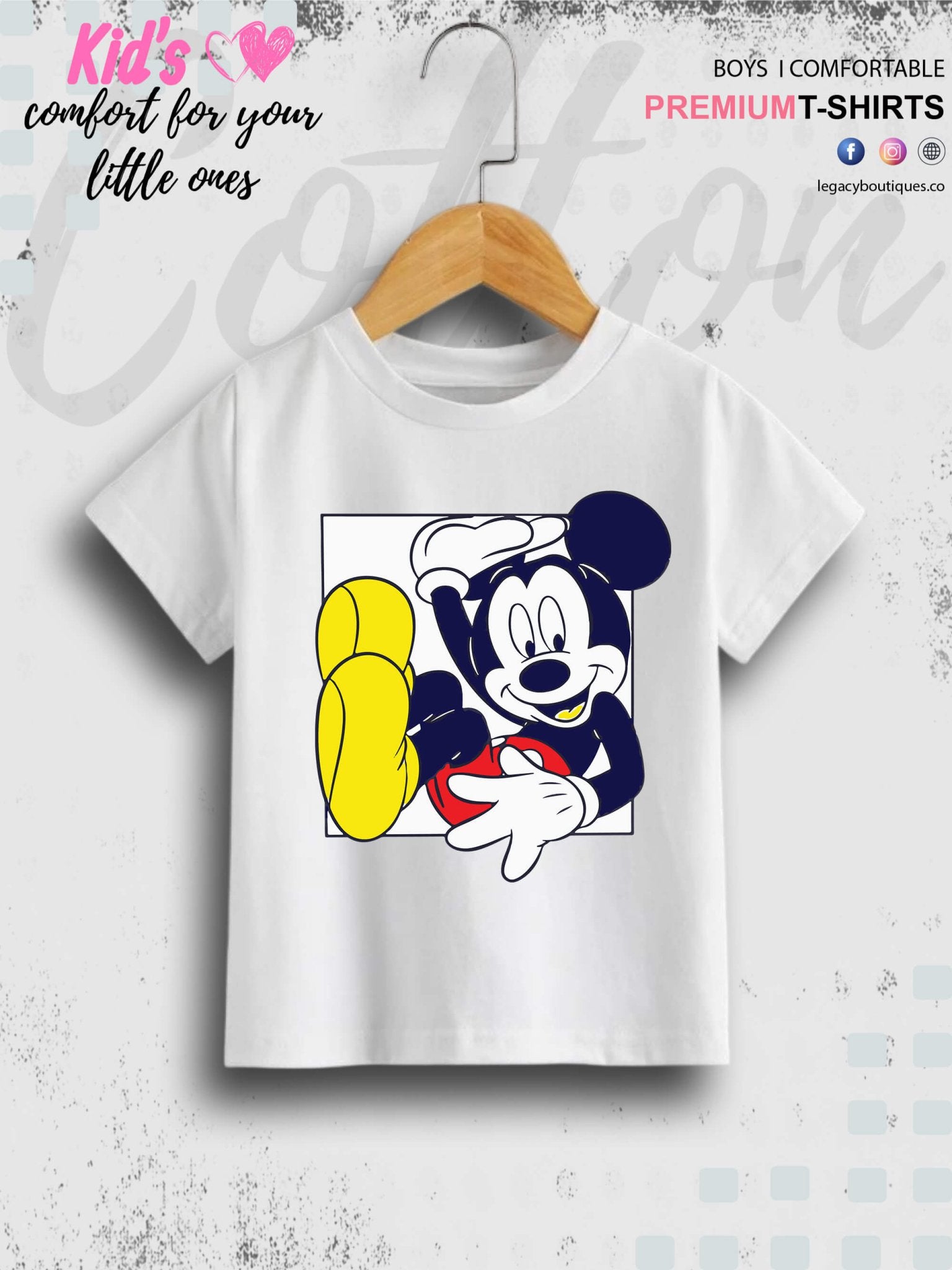 MICKEY 1 To 11 Year Kids Boys Summer Time T-Shirt In Cheapest Price Only In BD Legacy Boutiques Legacy Boutiques