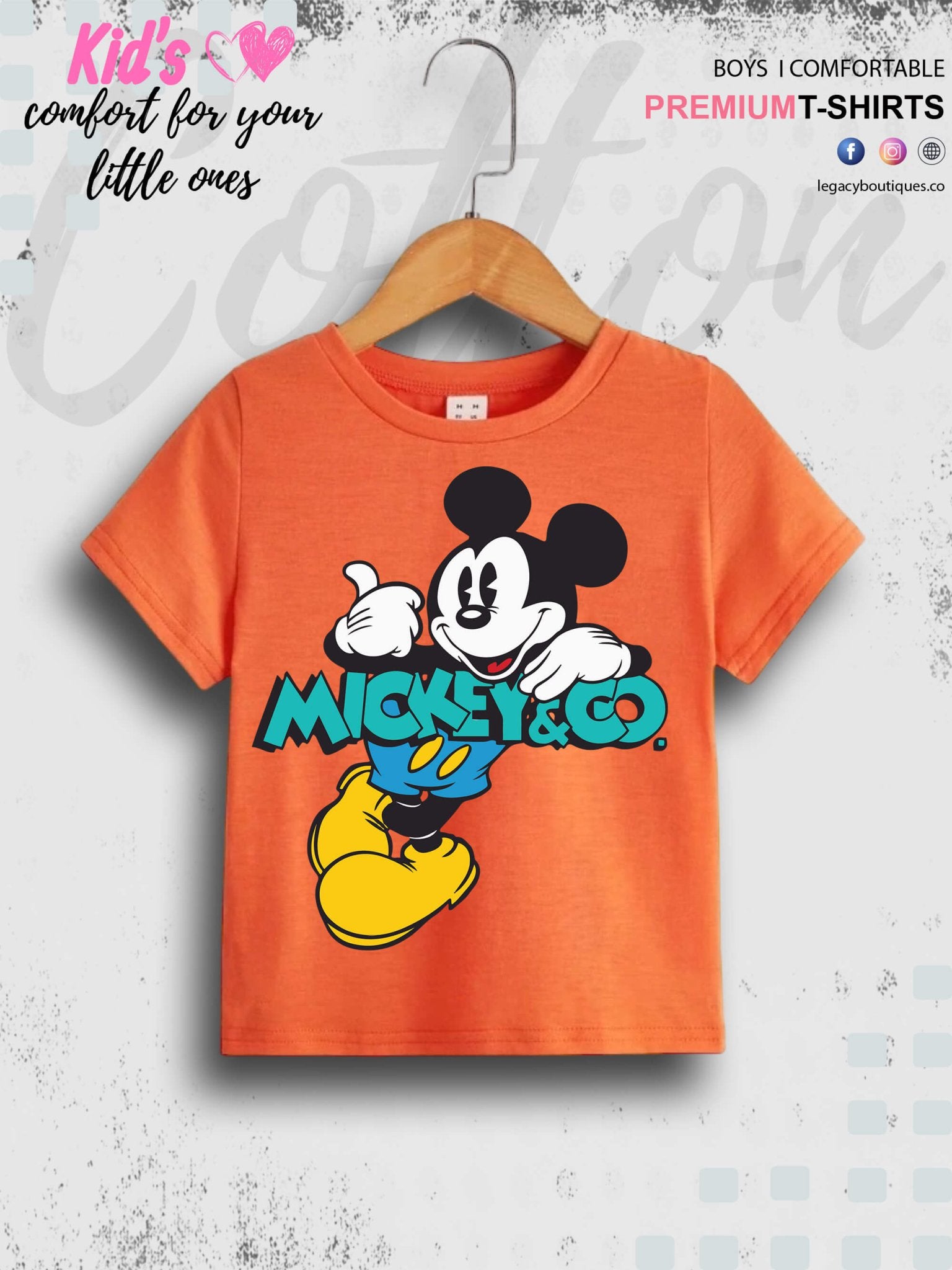 Mickey And Co Printed Baby Boys Summer Time Casual T-Shirt In Cheapest Price Only In Dhaka Legacy Boutiques Legacy Boutiques