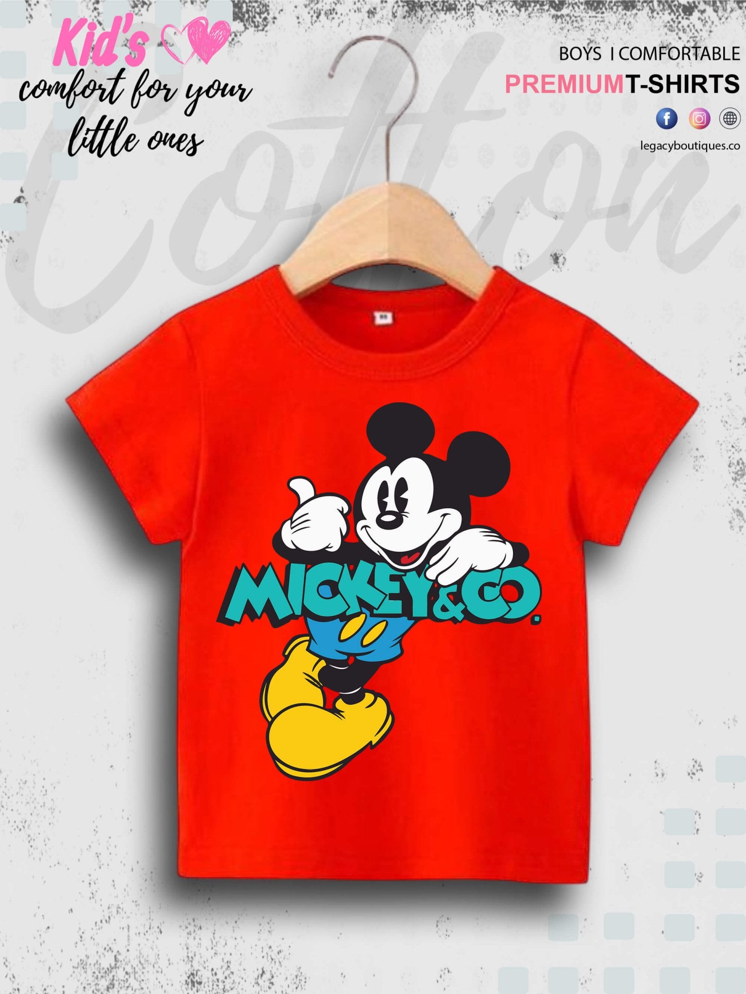 Mickey And Co Printed Baby Boys Summer Time Casual T-Shirt In Cheapest Price Only In Dhaka Legacy Boutiques Legacy Boutiques