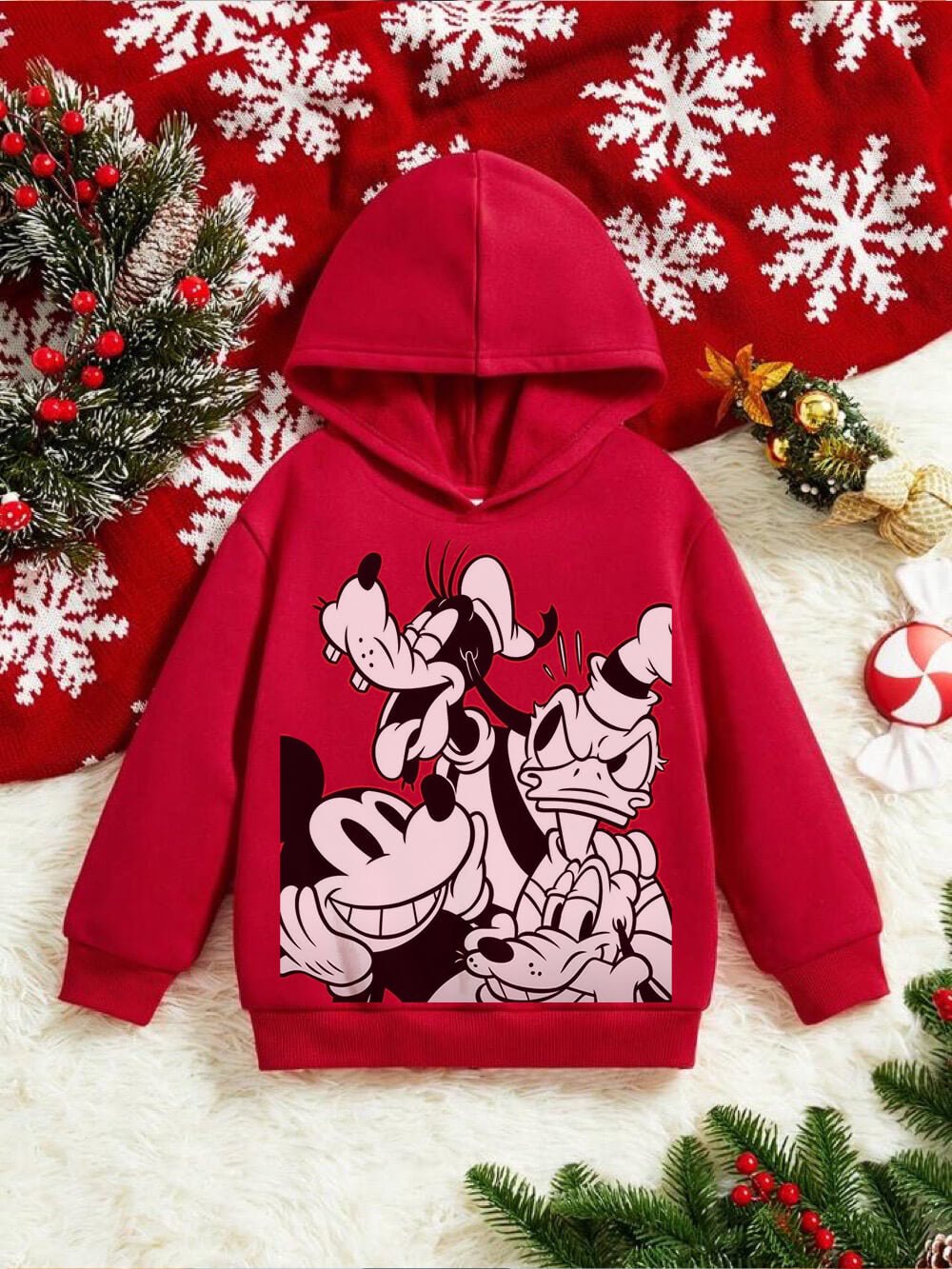 Mickey Mouse and Friends Printed Kids Boy And Girls Cotton Hoodie in Dhaka Legacy Boutiques Legacy Boutiques