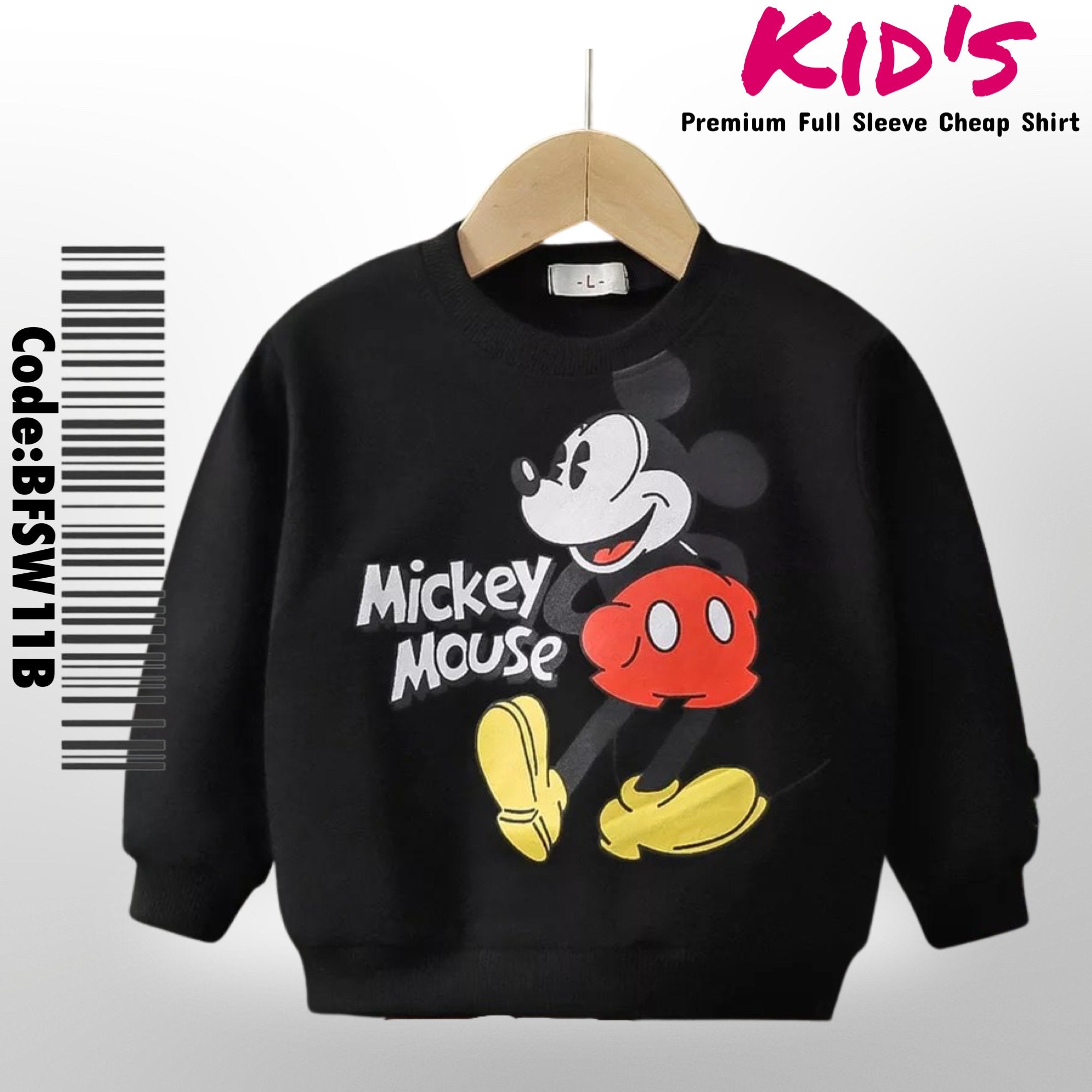 Mickey Mouse Print Sweatshirts Children Spring Autumn Costume Boys Girls New Long Sleeved Tops Legacy Boutiques Legacy Boutiques