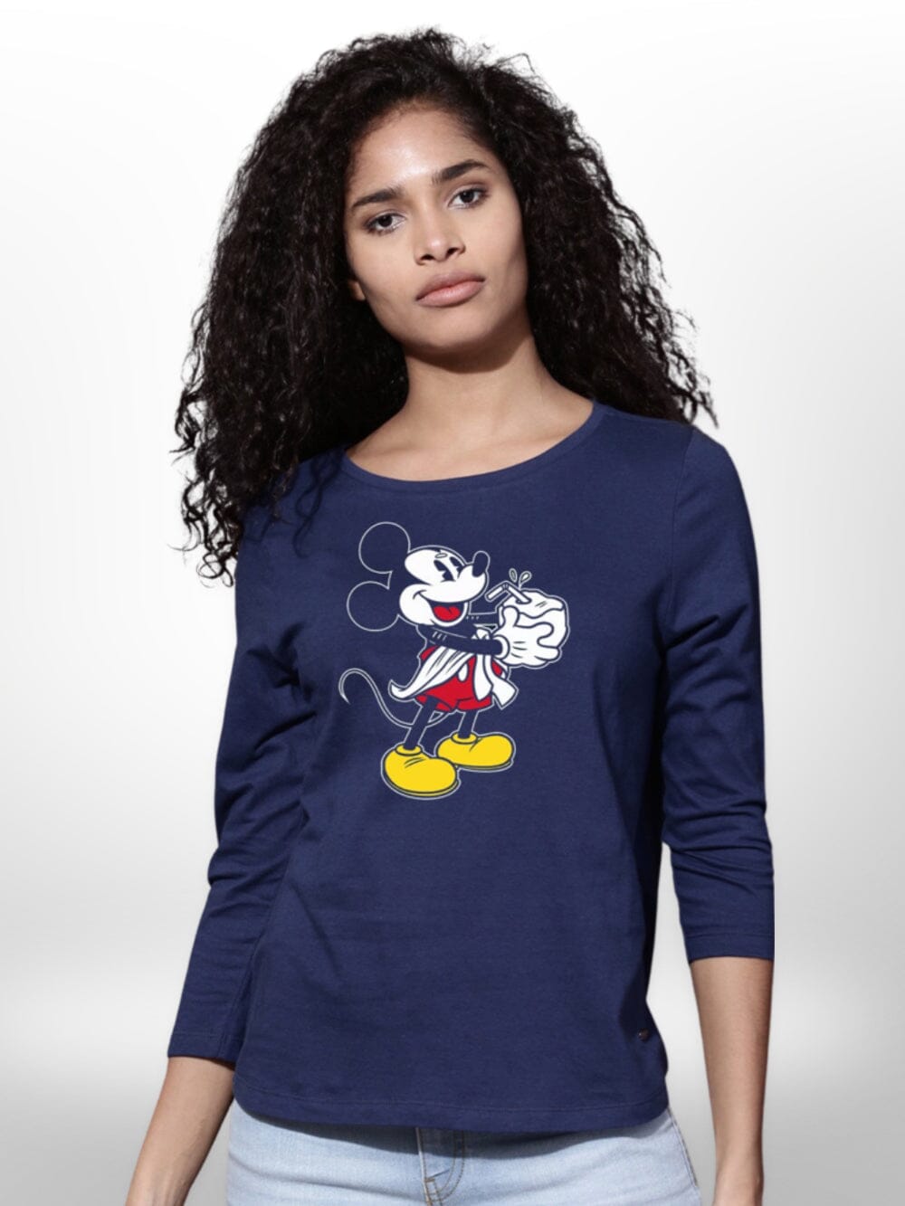 Mickey Mouse Printed Ladies T-shirt 4 Quarter Sleeve Legacy Boutiques Legacy Boutiques