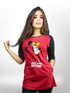 Mickey Thinking Long T-shirt Raglan Sleeve Side Pocket For Women&