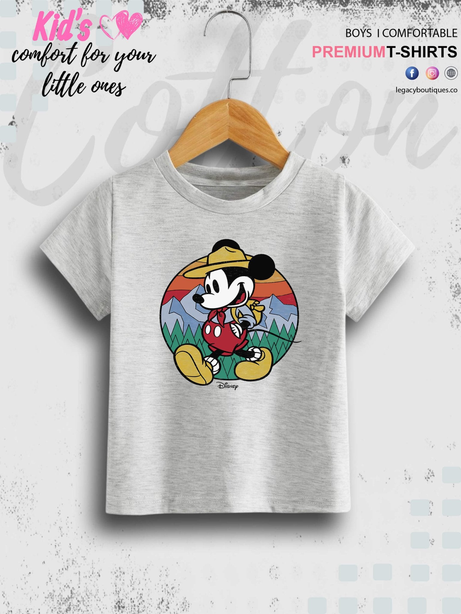 Mini Mickey Mouse Cartoon Printed Girls Kids T-Shirt In Lowest Price Only In BD Legacy Boutiques Legacy Boutiques