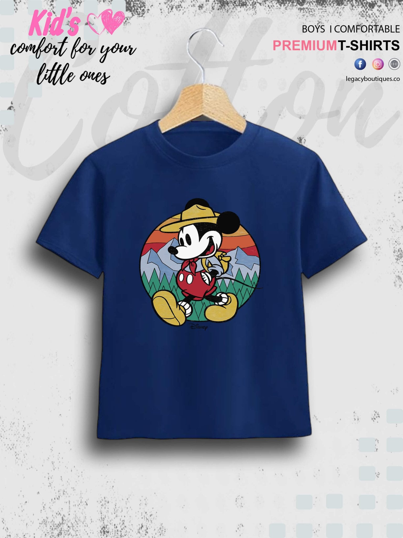 Mini Mickey Mouse Cartoon Printed Girls Kids T-Shirt In Lowest Price Only In BD Legacy Boutiques Legacy Boutiques