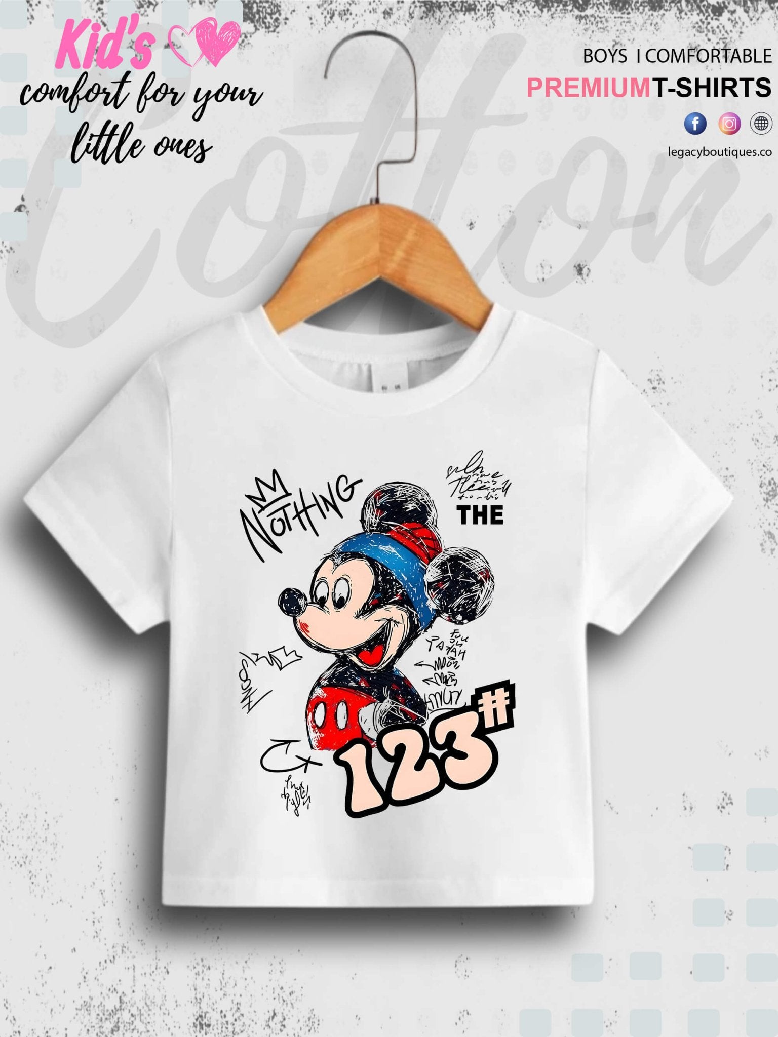 Mini Mickey Printed Kids Casual Baby Boys Summer Time T-Shirt In Lowest Price Only In BD Legacy Boutiques Legacy Boutiques