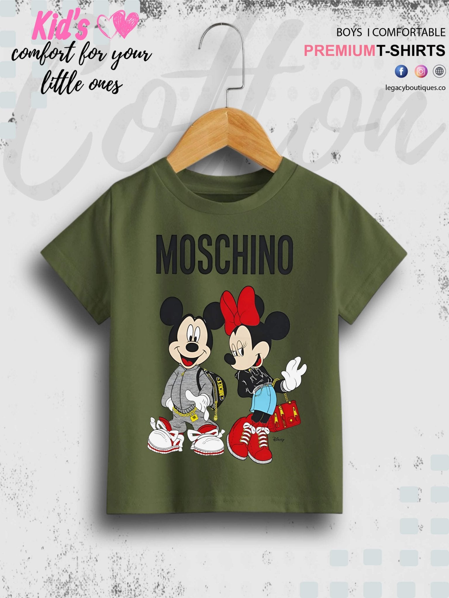 Moschino Mickey Minnie Printed T-Shirt For Toddler Girls In Lowest Price Only In Dhaka Legacy Boutiques Legacy Boutiques