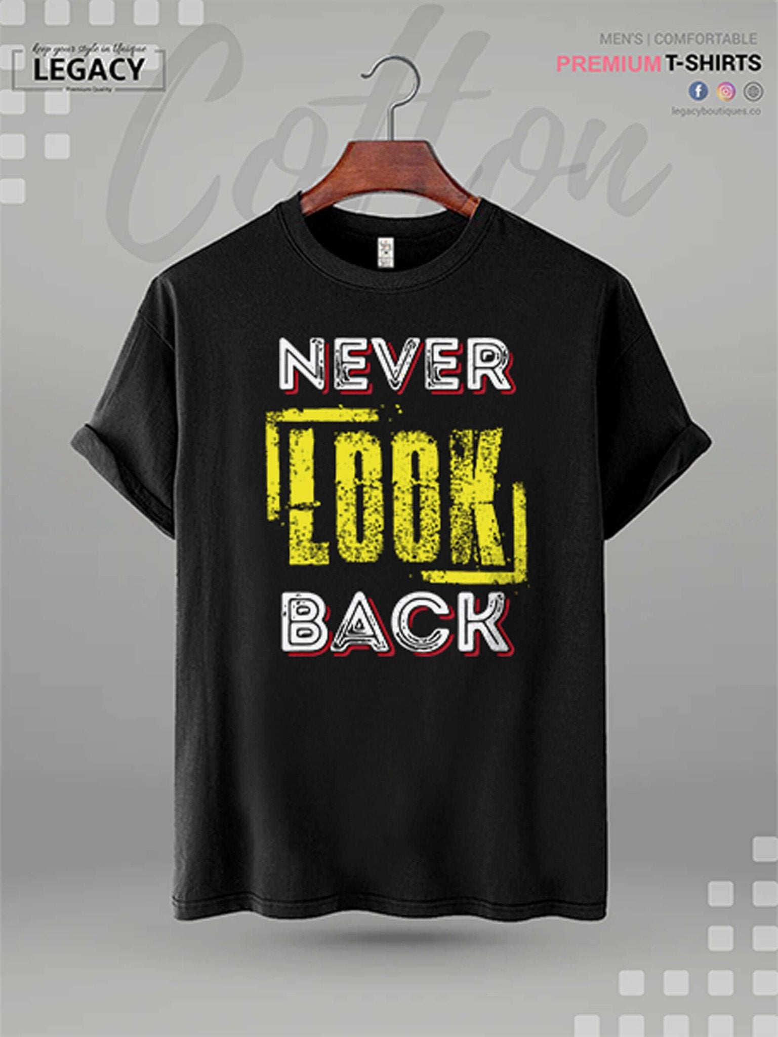 Never Look Back Printed Men&