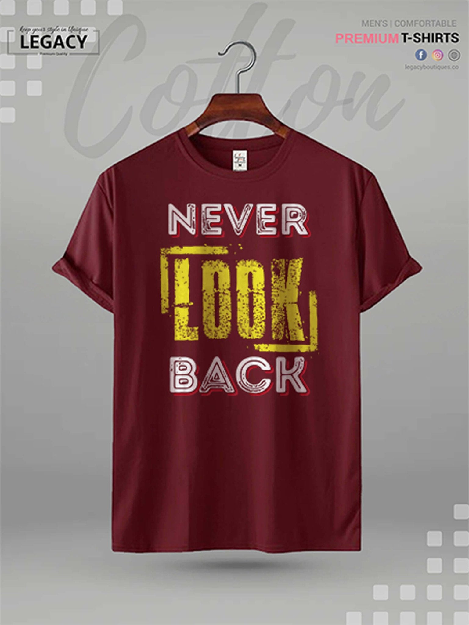Never Look Back Printed Men&