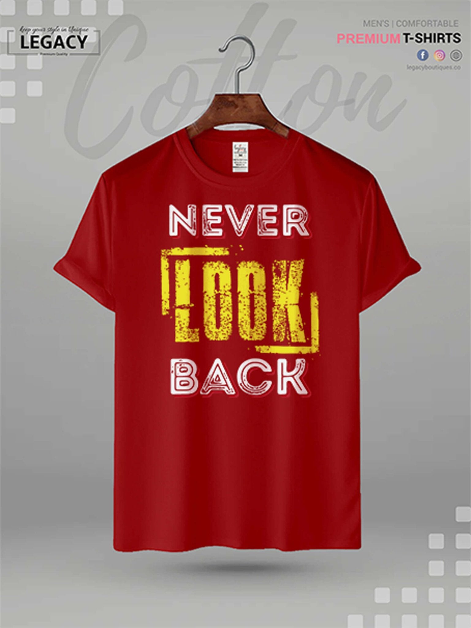 Never Look Back Printed Men&