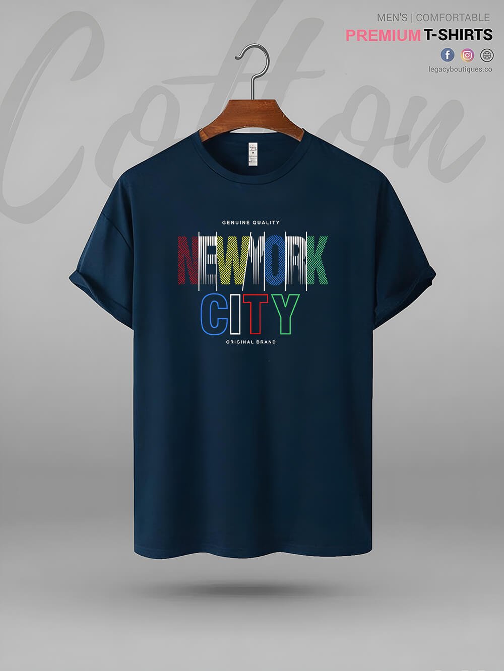 New York City Print High Quality Men&