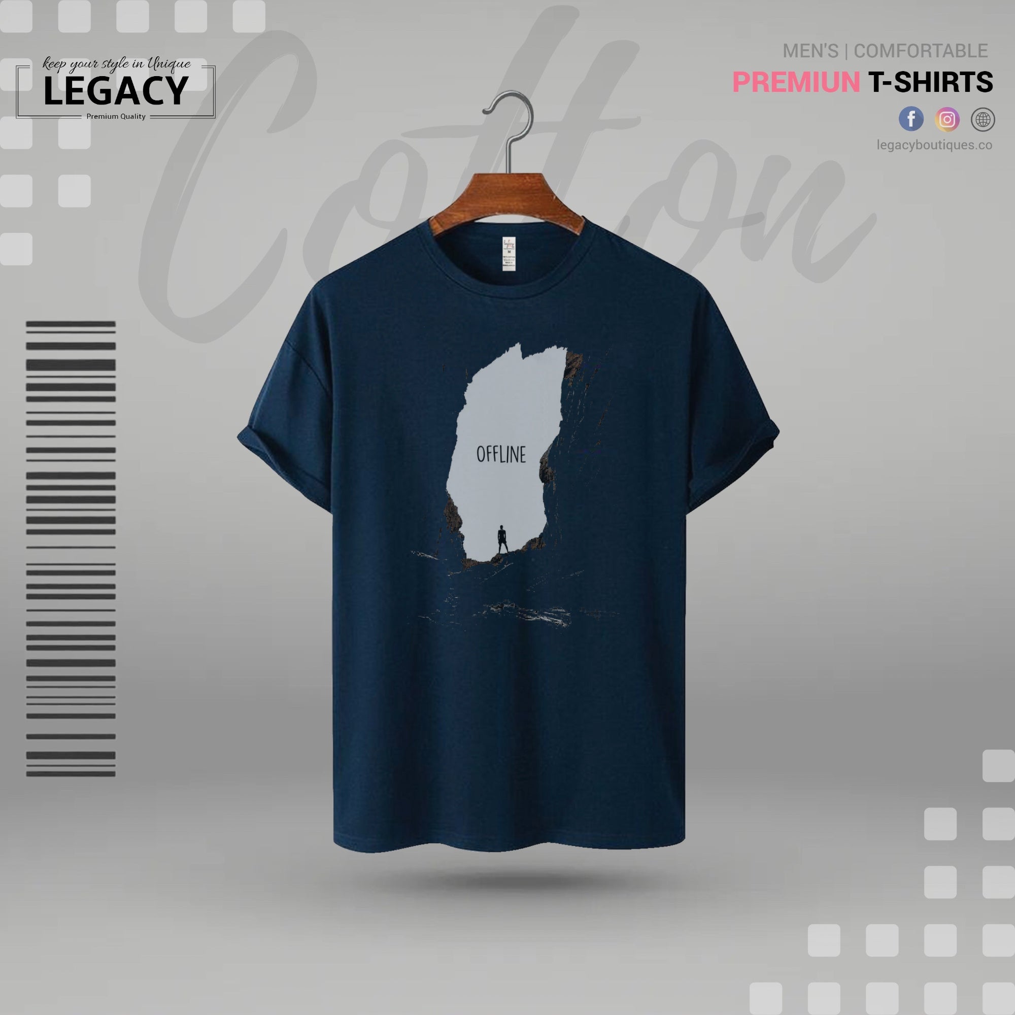 Offline Men Premium Designer Edition T Shirt Legacy Boutiques Legacy Boutiques