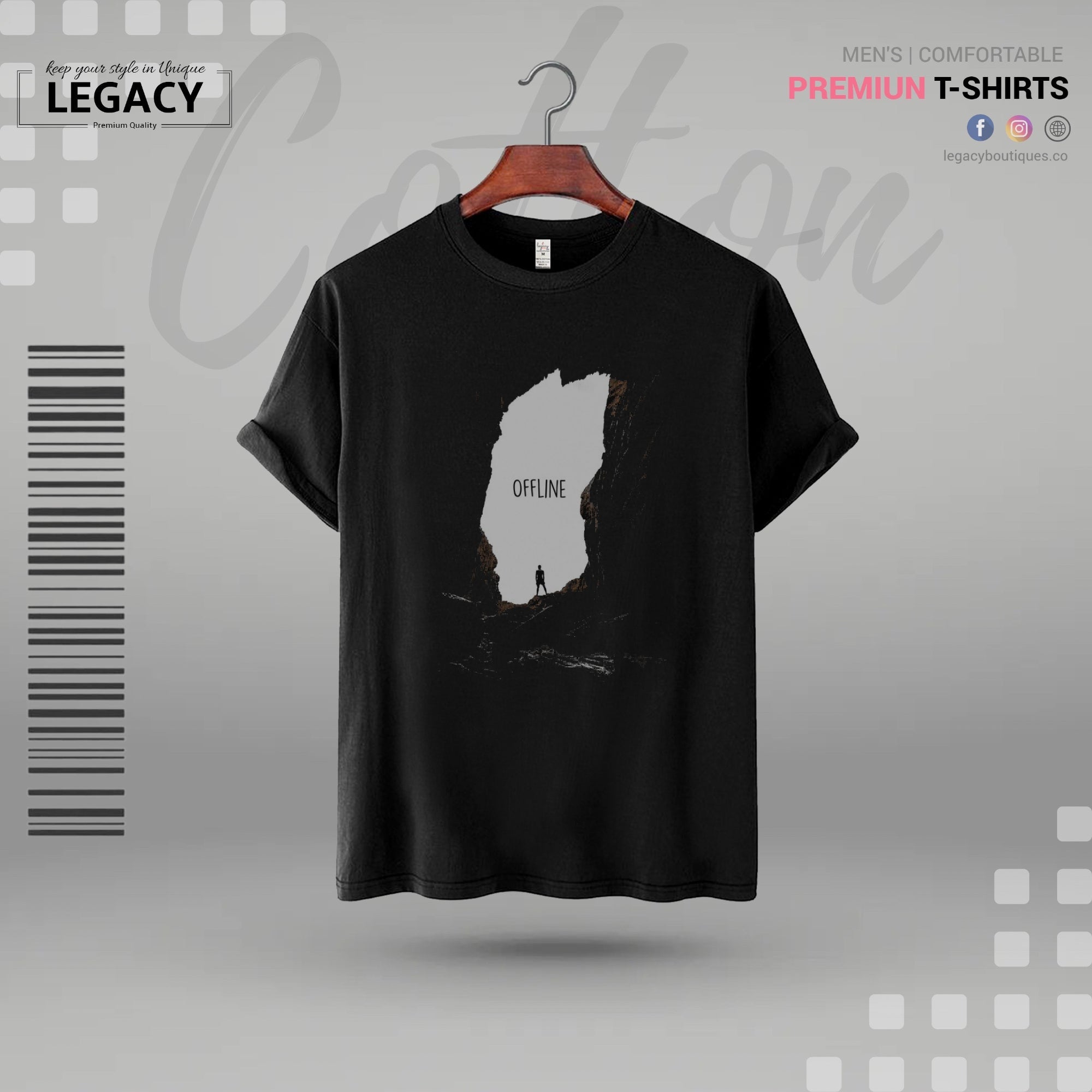 Offline Men Premium Designer Edition T Shirt Legacy Boutiques Legacy Boutiques