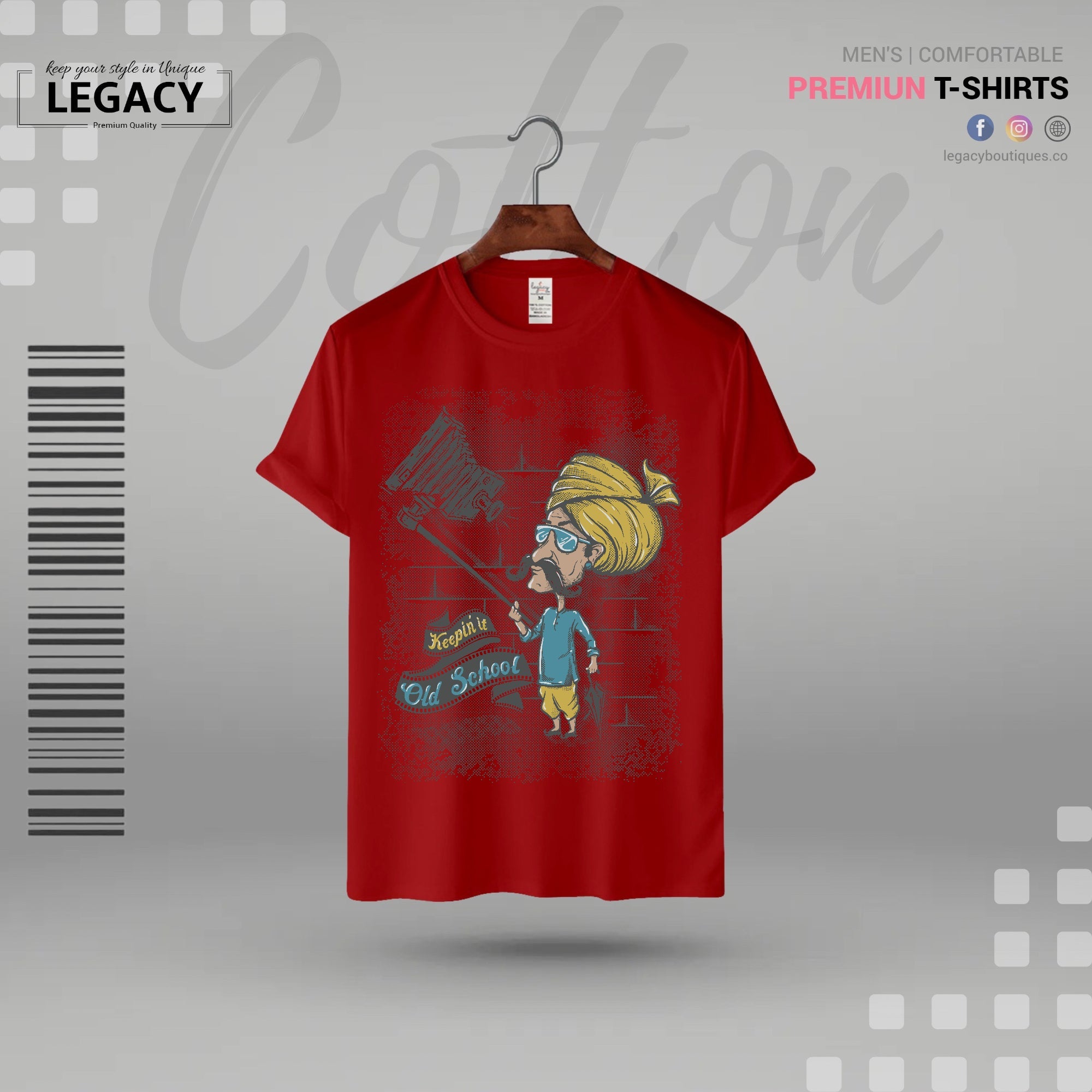 Old school Mens T Shirt For Man Legacy Boutiques Legacy Boutiques
