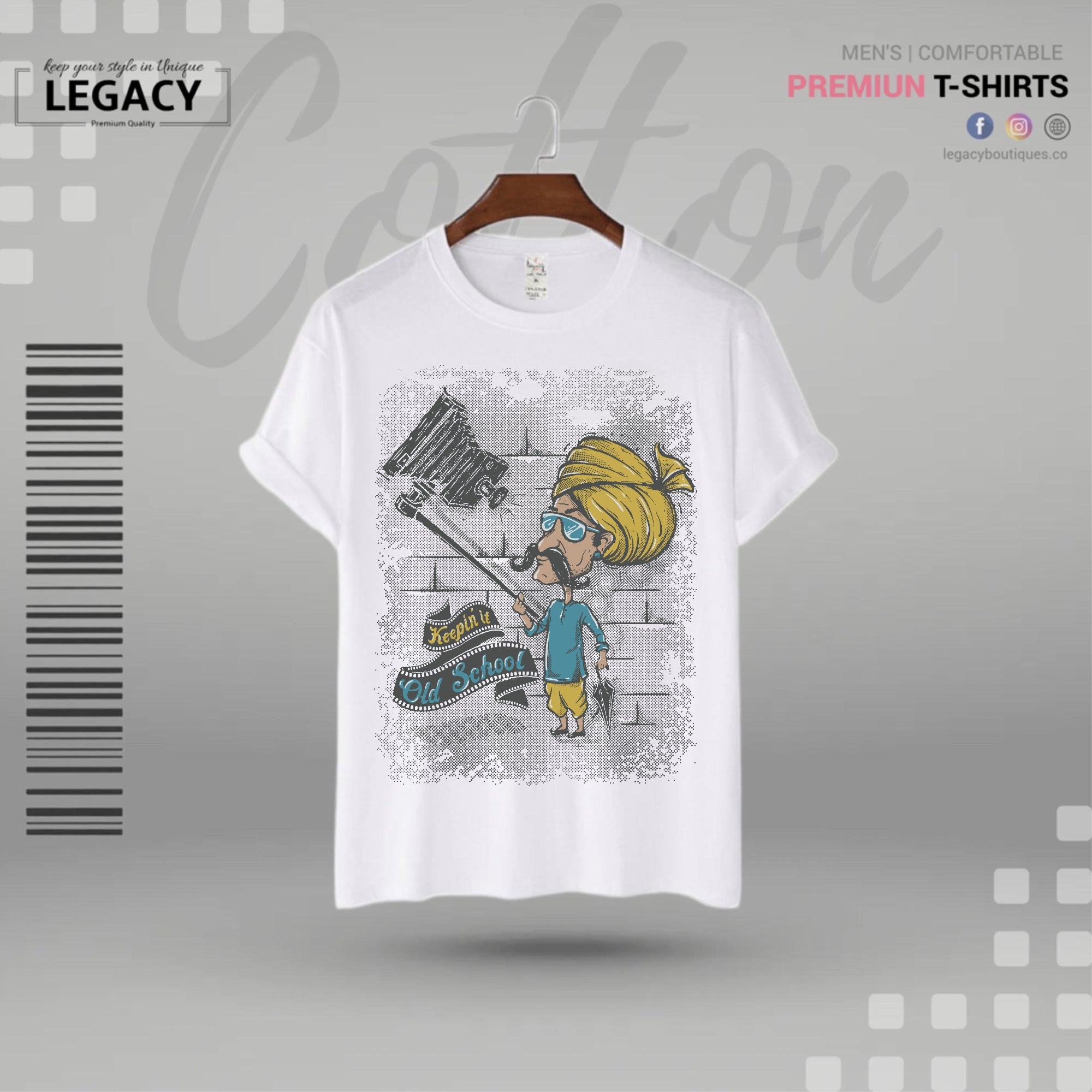 Old school Mens T Shirt For Man Legacy Boutiques Legacy Boutiques