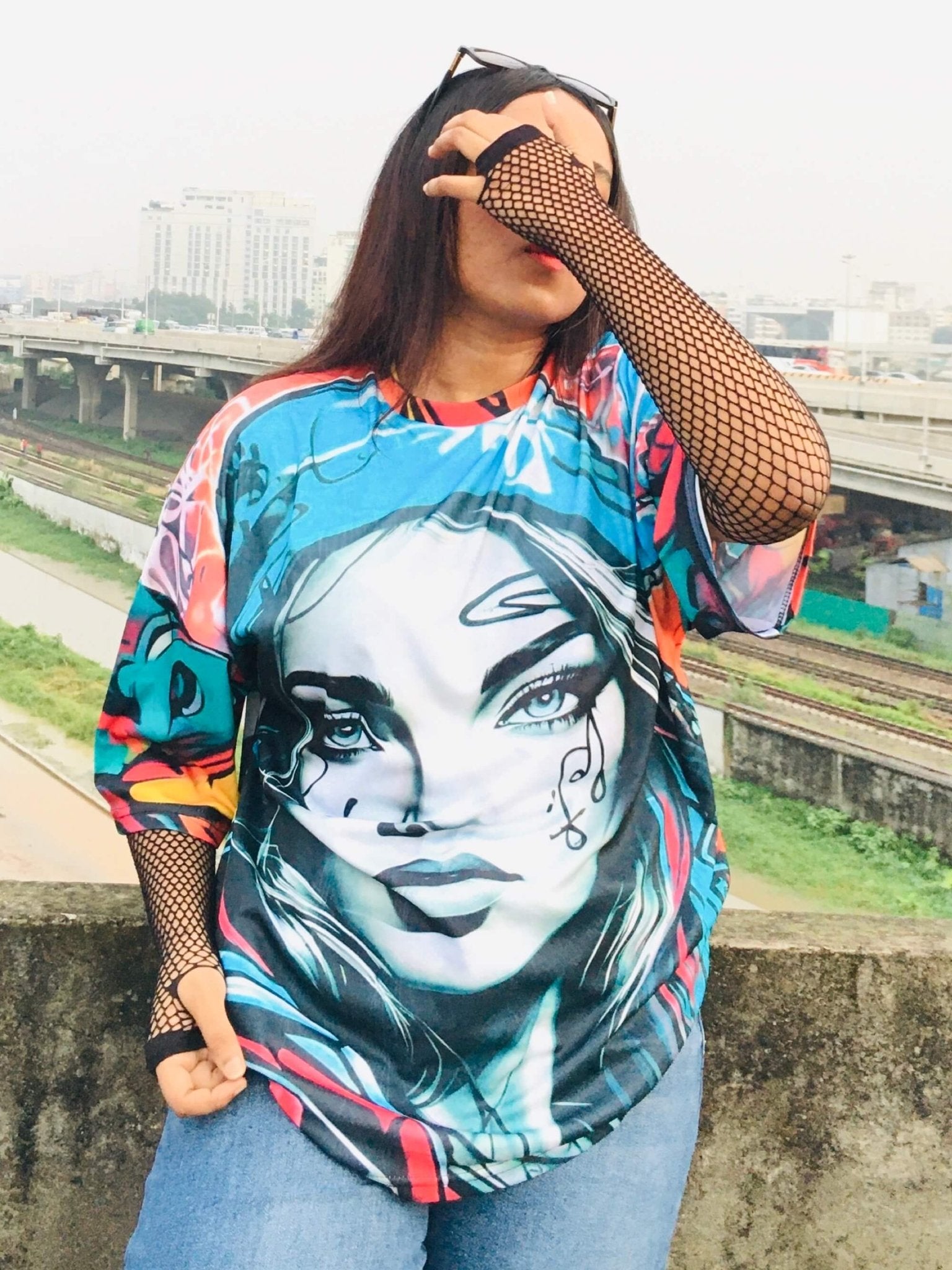 Oversized Picture Printed Tee Legacy Boutiques Legacy Boutiques