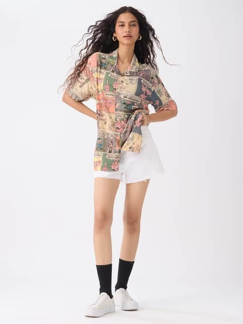 Pink Panther Graphic Streetwear Shirt - Boxy Short Sleeve Shirt Legacy Boutiques Legacy Boutiques