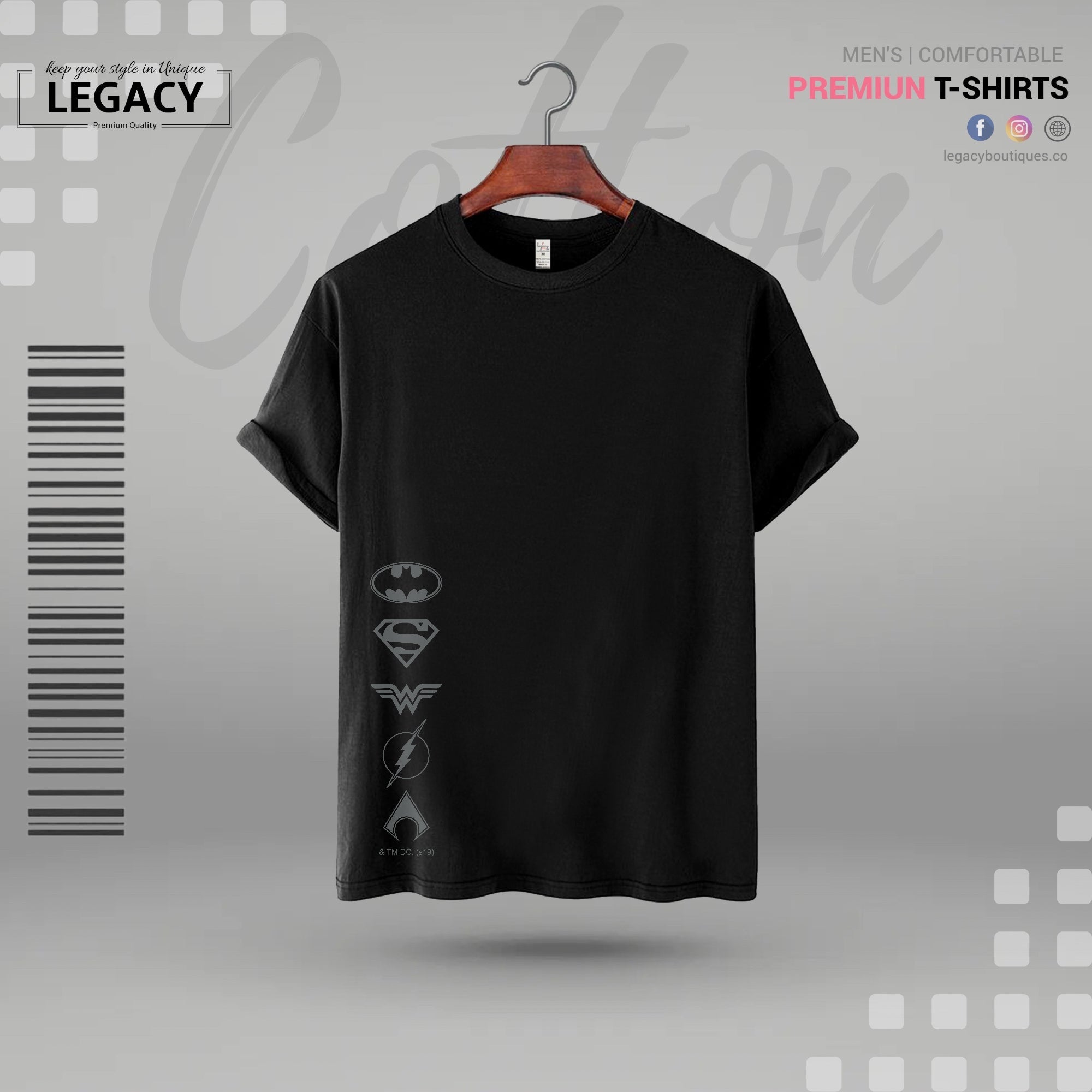 Powerful Mens Premium Designer T Shirt Legacy Boutiques Legacy Boutiques