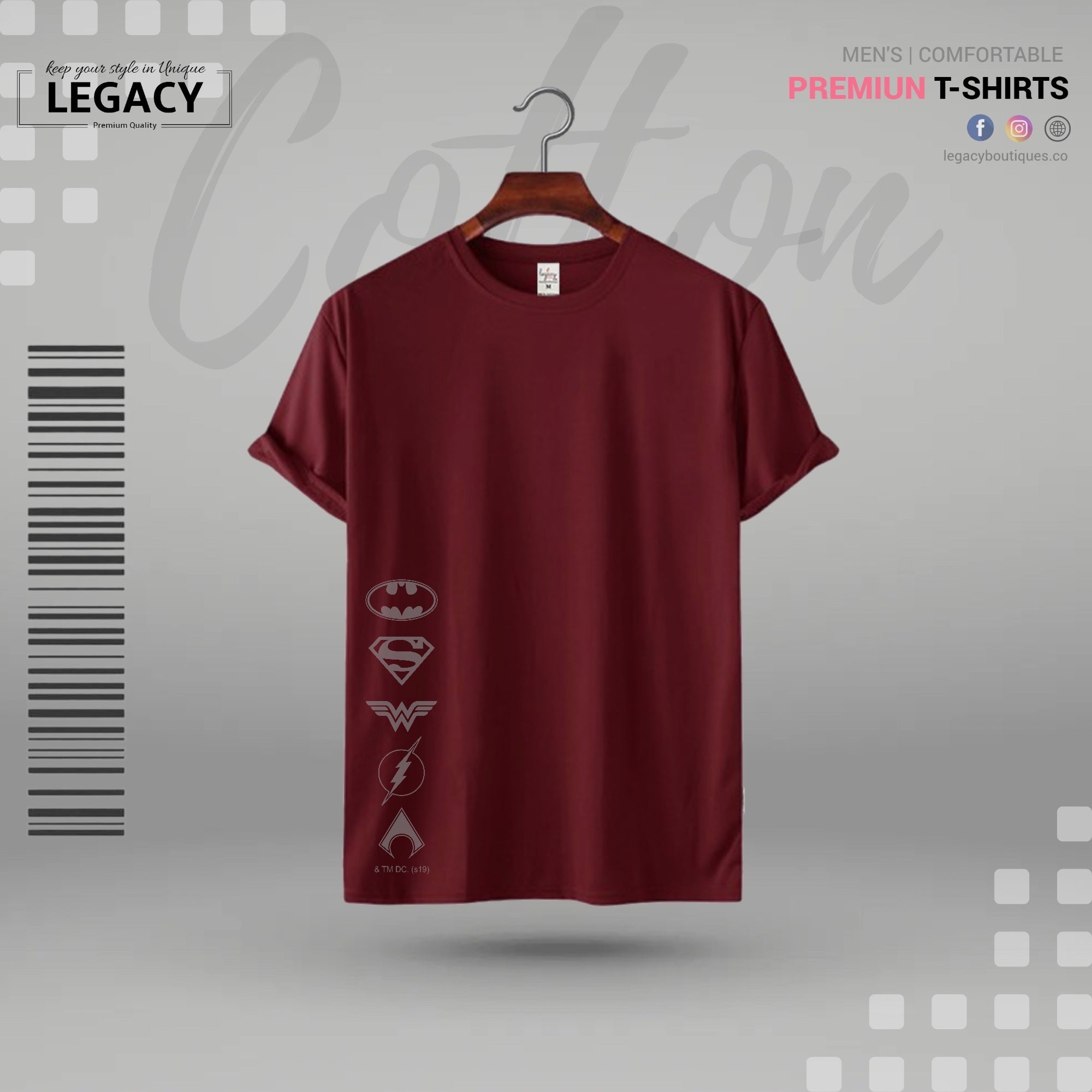 Powerful Mens Premium Designer T Shirt Legacy Boutiques Legacy Boutiques