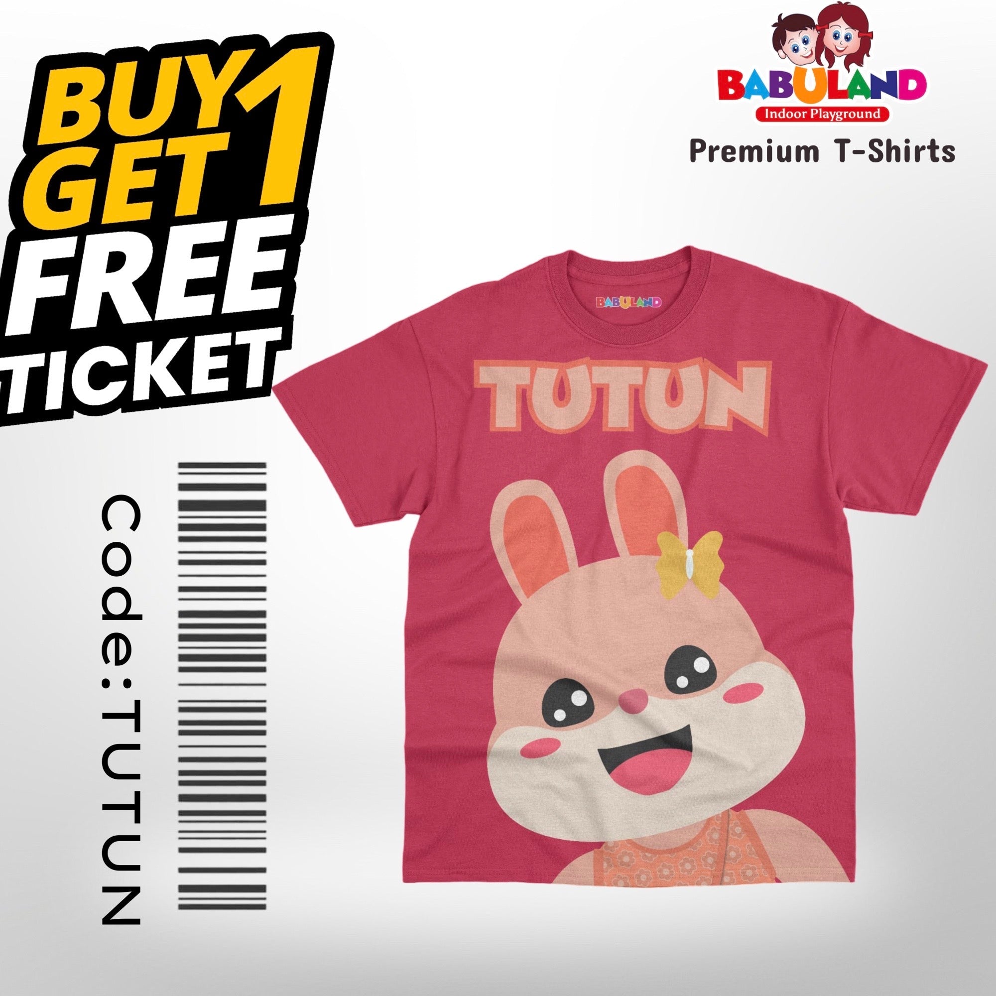 Premium T-shirt Tutun Buddies From Babuland Indoor Playground | Dhaka Bangladesh Babuland Legacy Boutiques