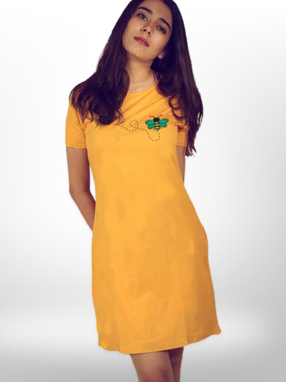 Printed Butterfly Soft Long T-shirt For Women&