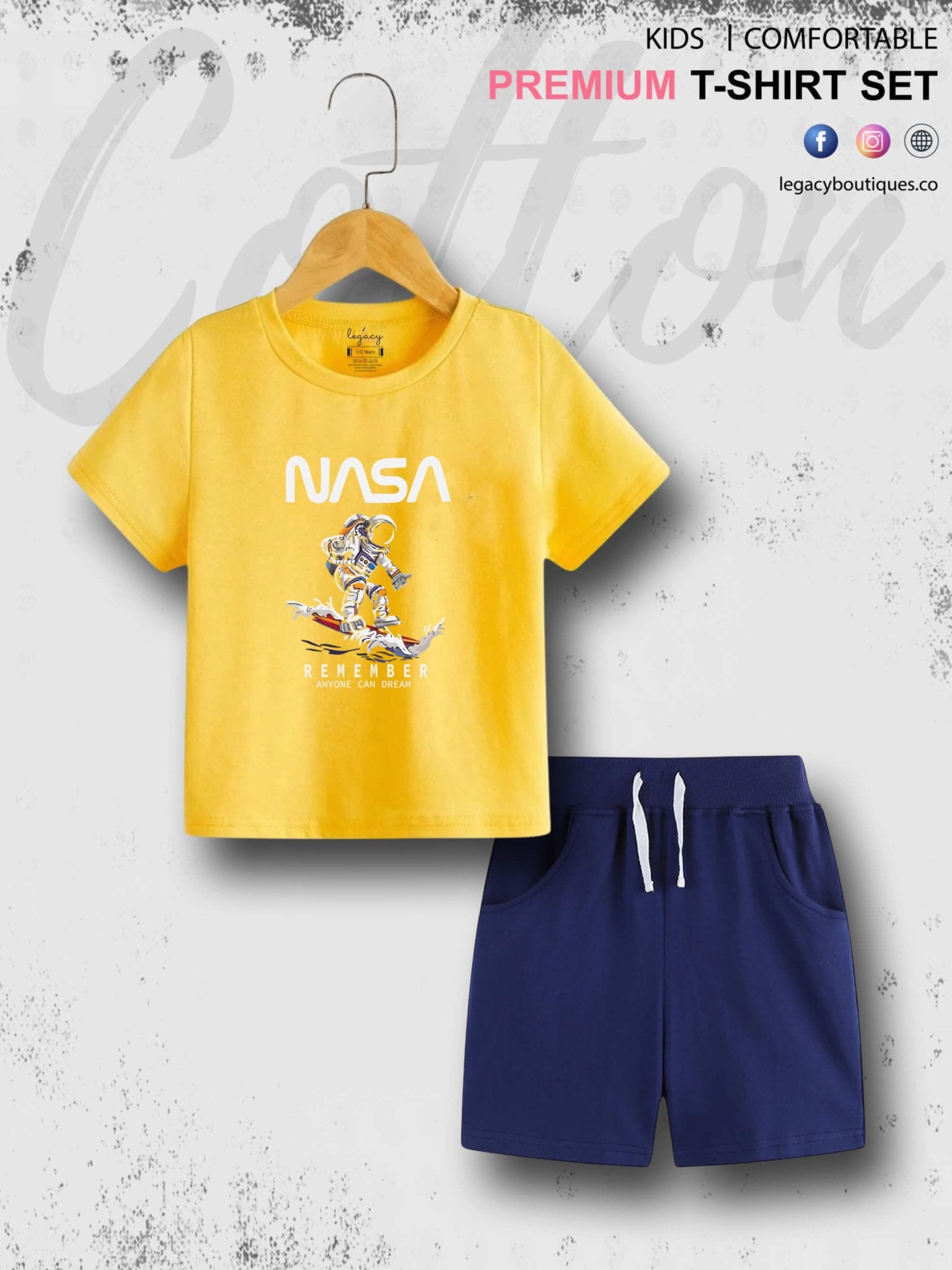Remember Anyone Can Dream Printed Kids T-shirt Set For 6 Month To 6 Year Legacy Boutiques Legacy Boutiques