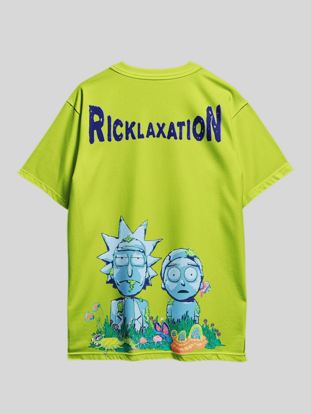 Rick And Morty RICKLAXATION Graphic Printed Drop Shoulder T-shirt Legacy Boutiques Dhaka Legacy Boutiques Legacy Boutiques