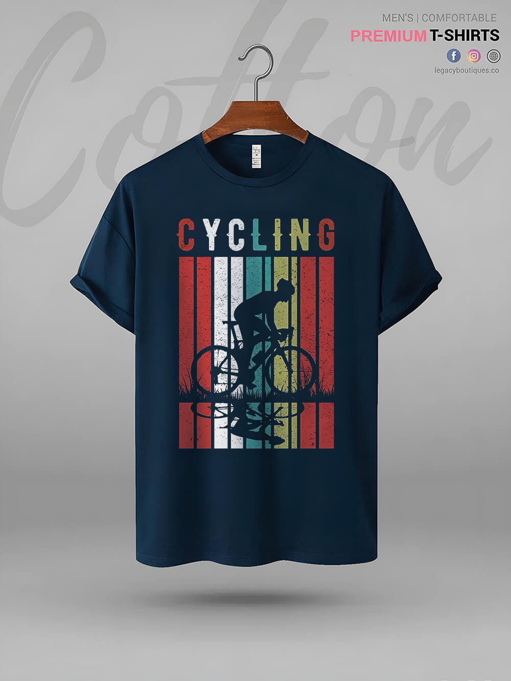 Road Cycling Printed Mens T shirt at a Resonable Price Legacy Boutiques Legacy Boutiques