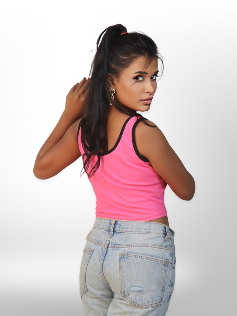 Shape Rib Scoop Neck Contrast Crop Top Legacy Boutiques Legacy Boutiques
