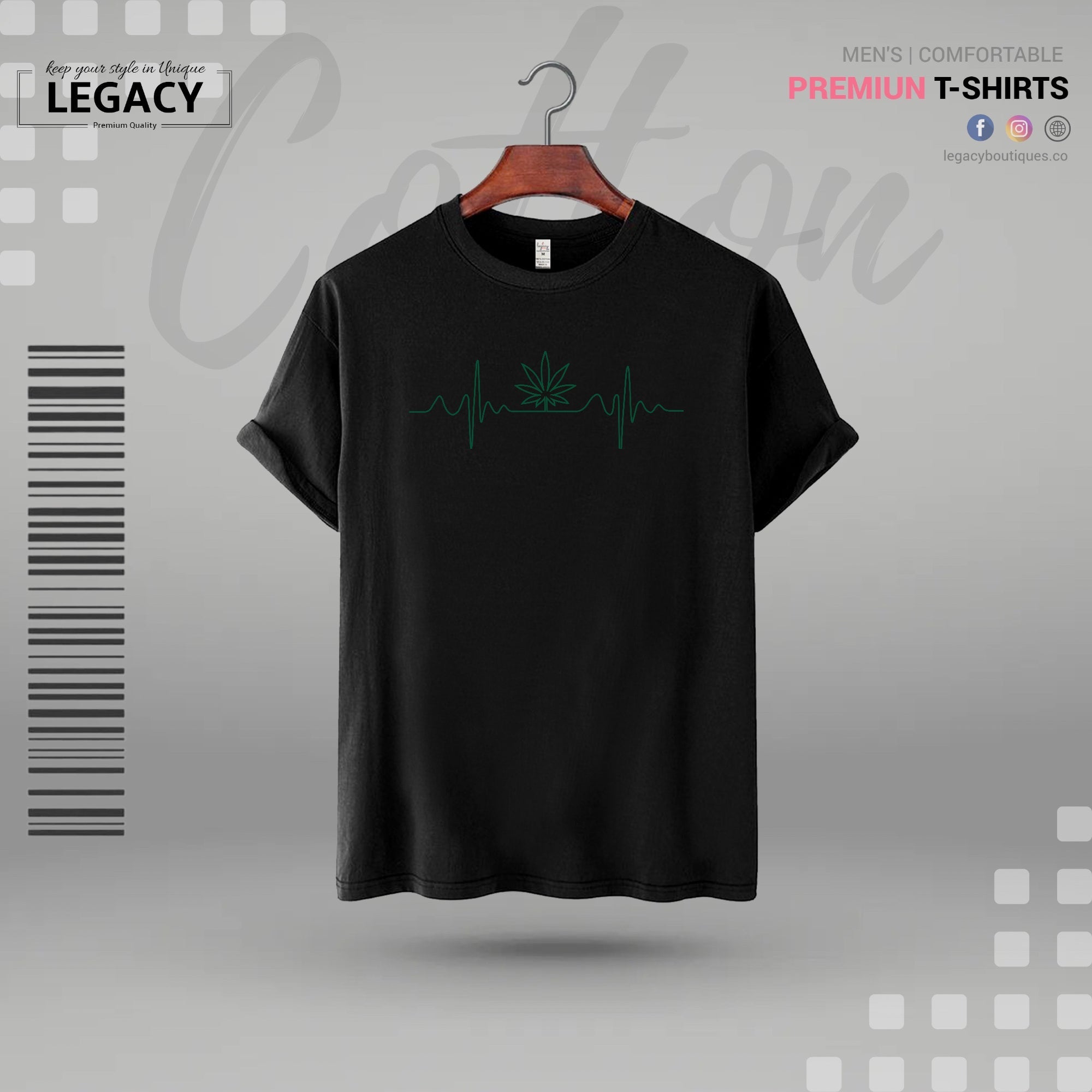Simple Printed Men Premium Cotton T Shirt Legacy Boutiques Legacy Boutiques
