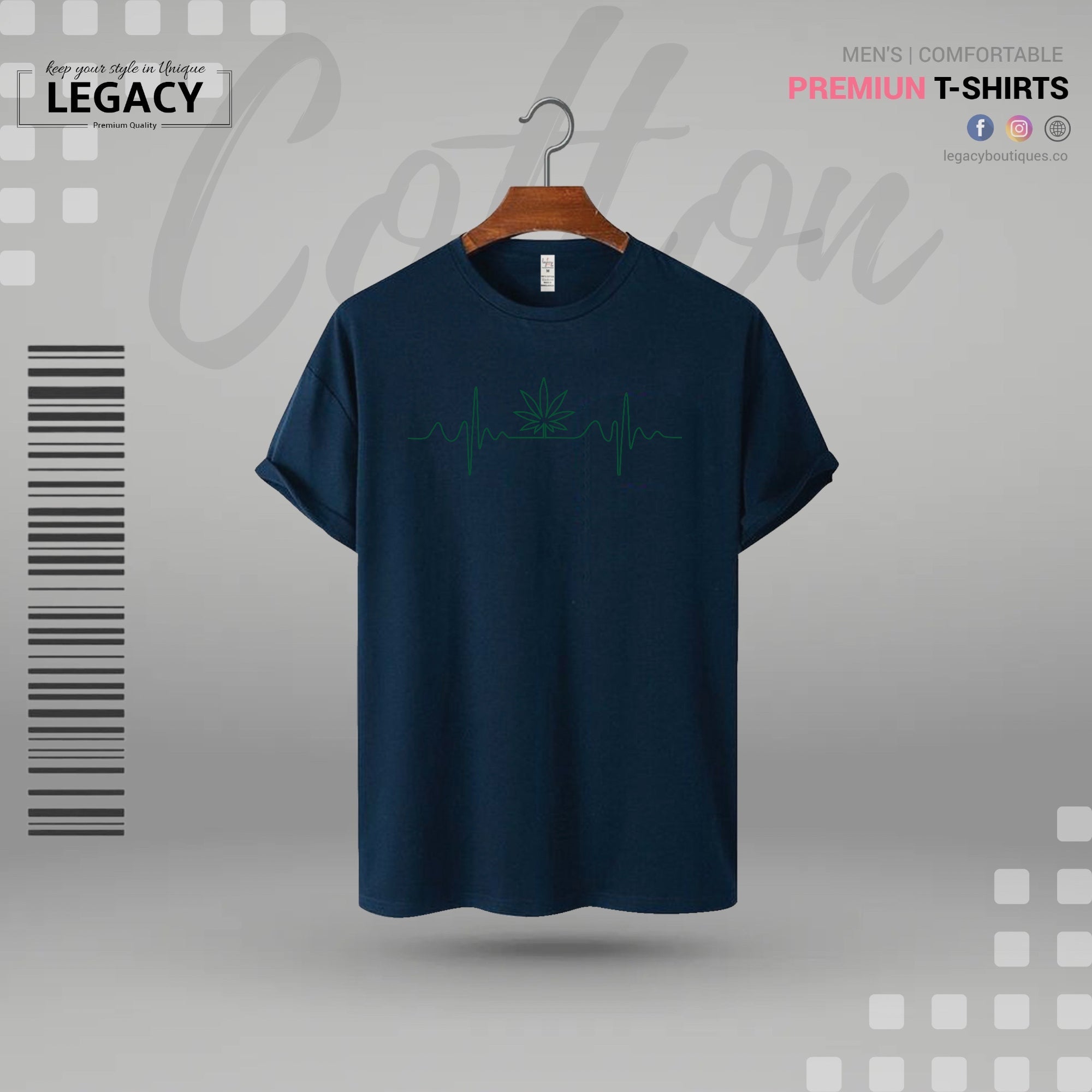 Simple Printed Men Premium Cotton T Shirt Legacy Boutiques Legacy Boutiques