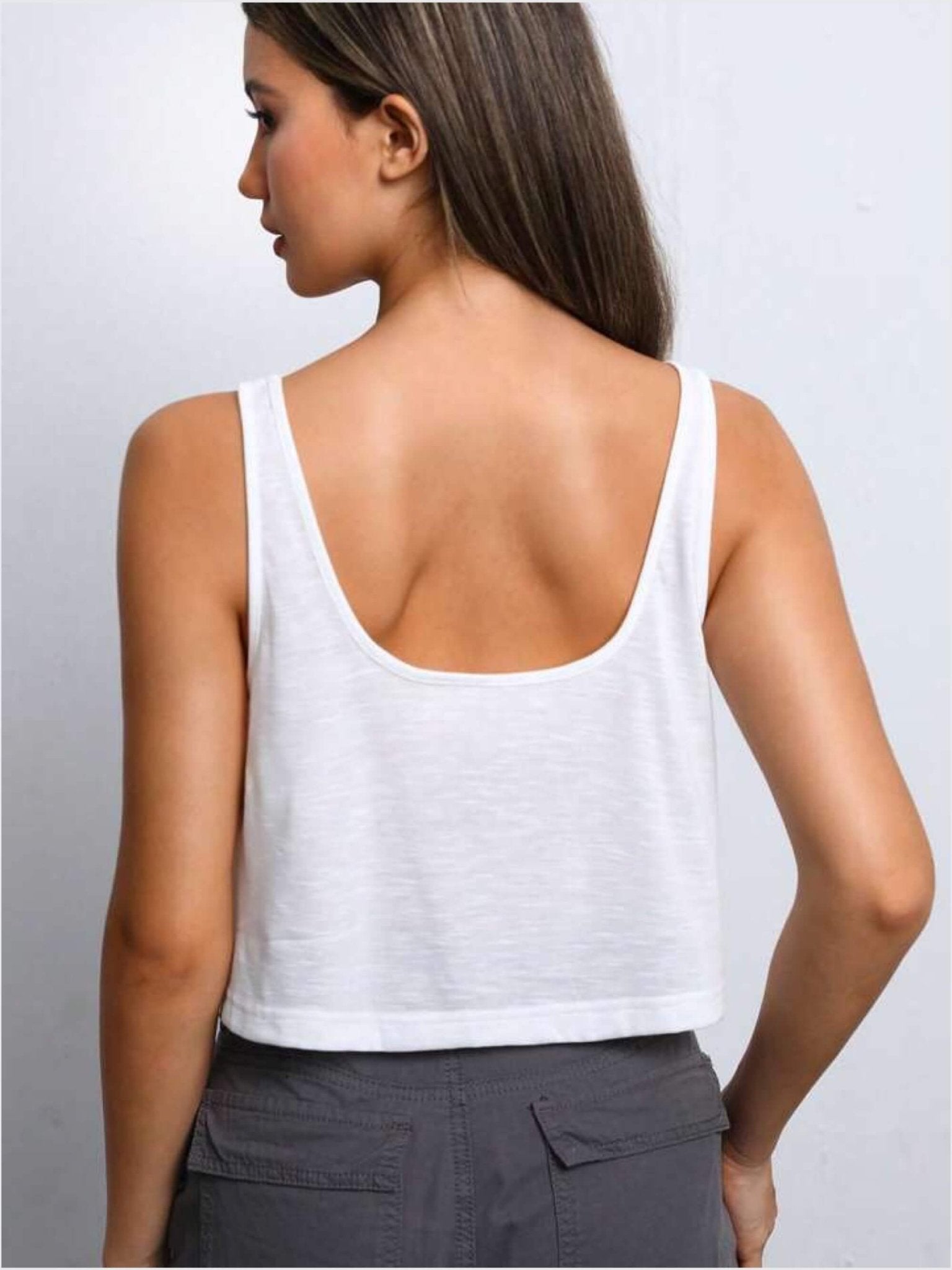 Sleeveless crop tank top for summer wear Legacy Boutiques Legacy Boutiques