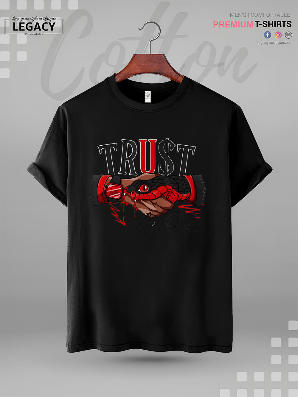 Snake Trust No One Print Men&
