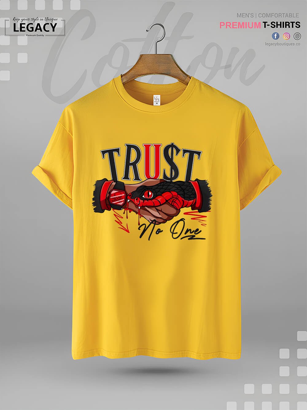 Snake Trust No One Print Men&