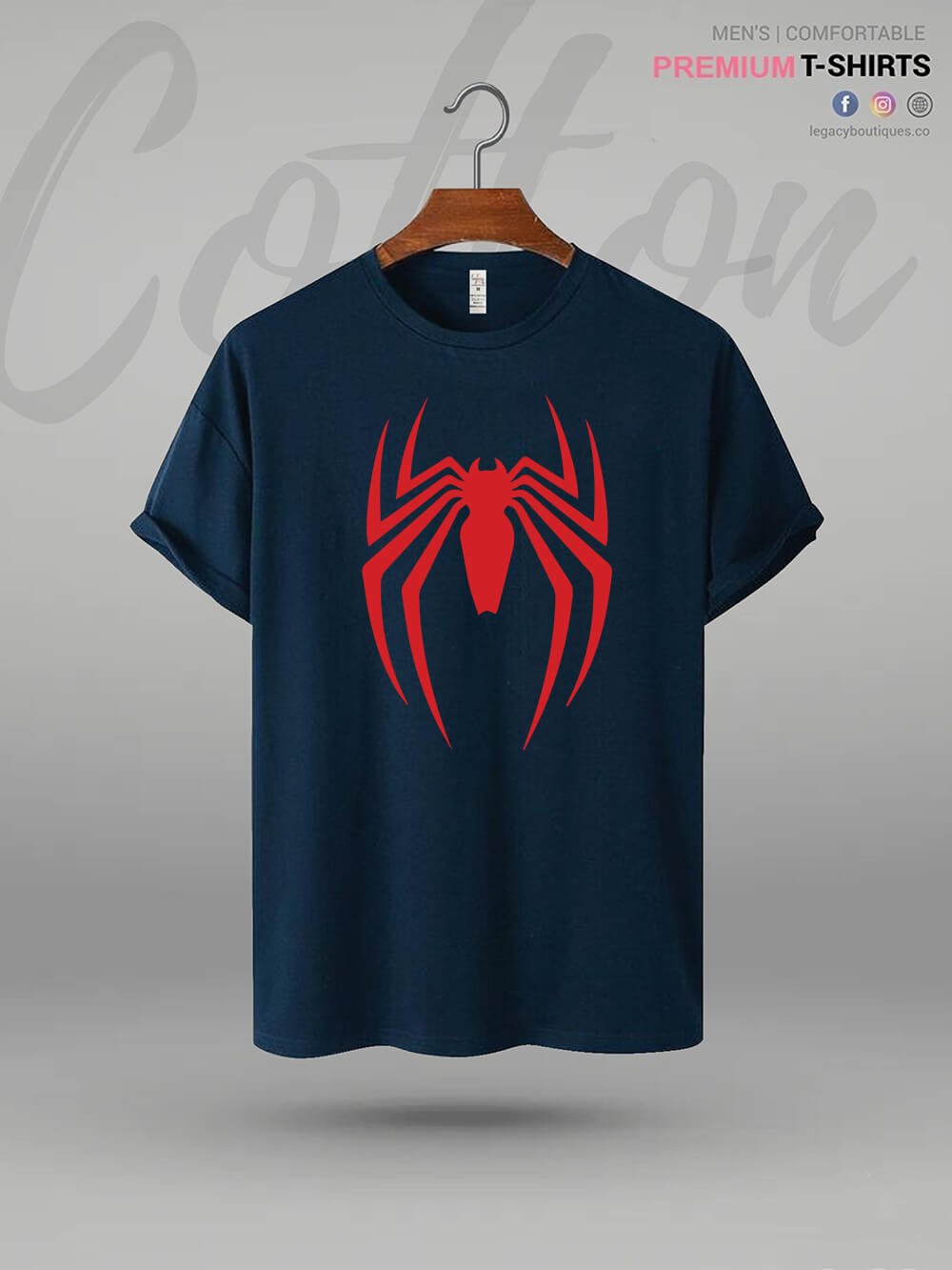Spider Logo Printed Men&
