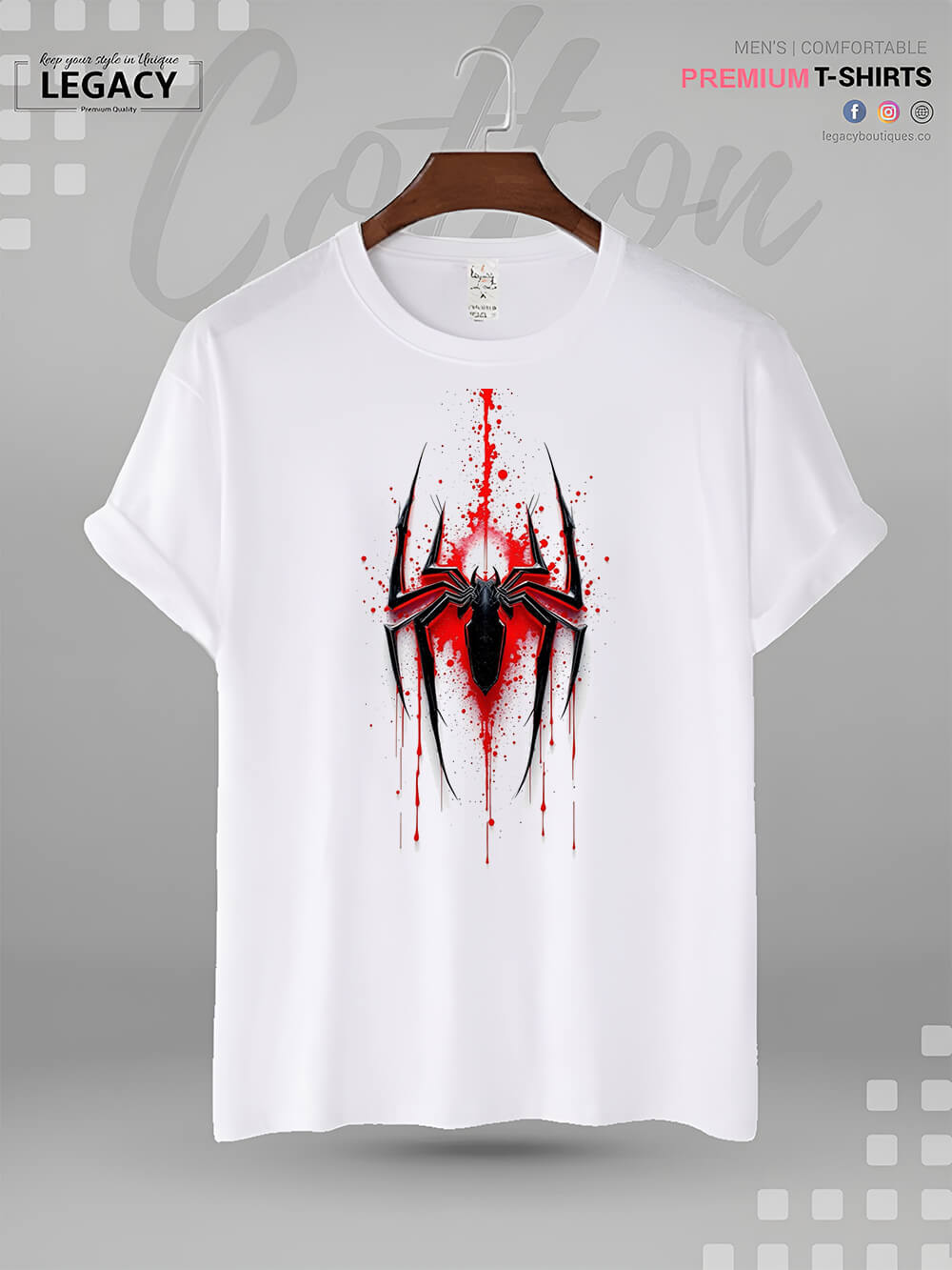 Spider - Man Print Good Quality Mens XXXL Tshirt In Lowest Price Only In BD Legacy Boutiques Legacy Boutiques