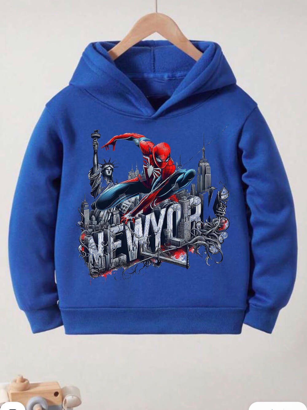 SpiderMan In Newyork Printed Casual Kids Hoodie For Boys And Girls Legacy Boutiques Dhaka Legacy Boutiques Legacy Boutiques